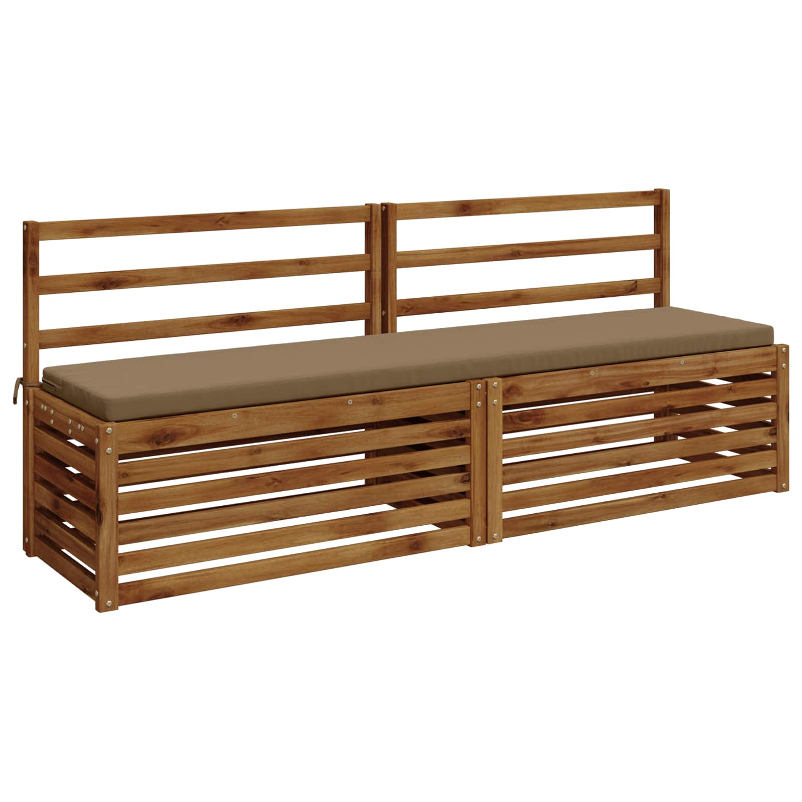 Bankkussen SOEST 100% Polyester Taupe 200 x 40 x 5 cm image 2