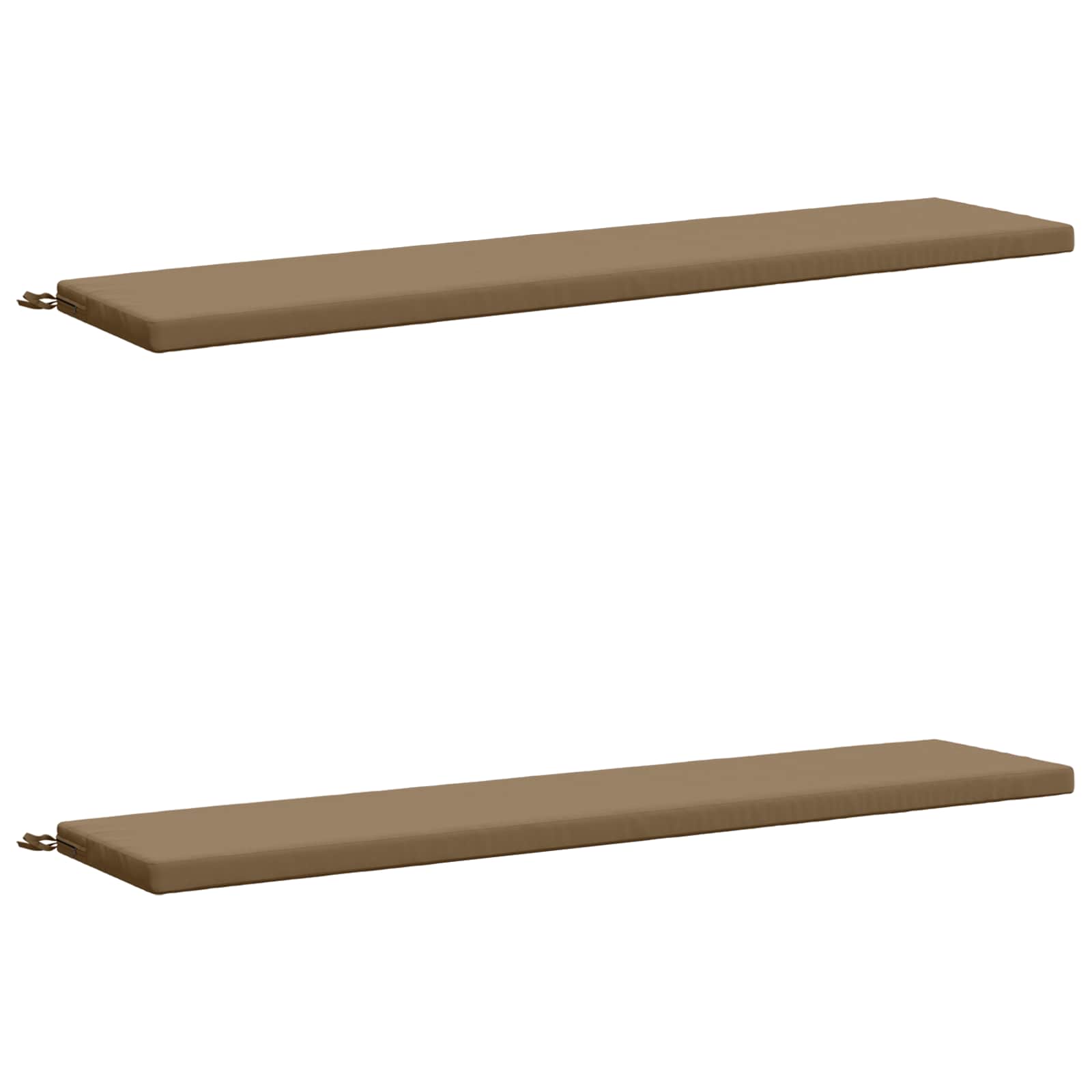 2-delige Bankkussens SOEST 2 st 100% Polyester Taupe image 1
