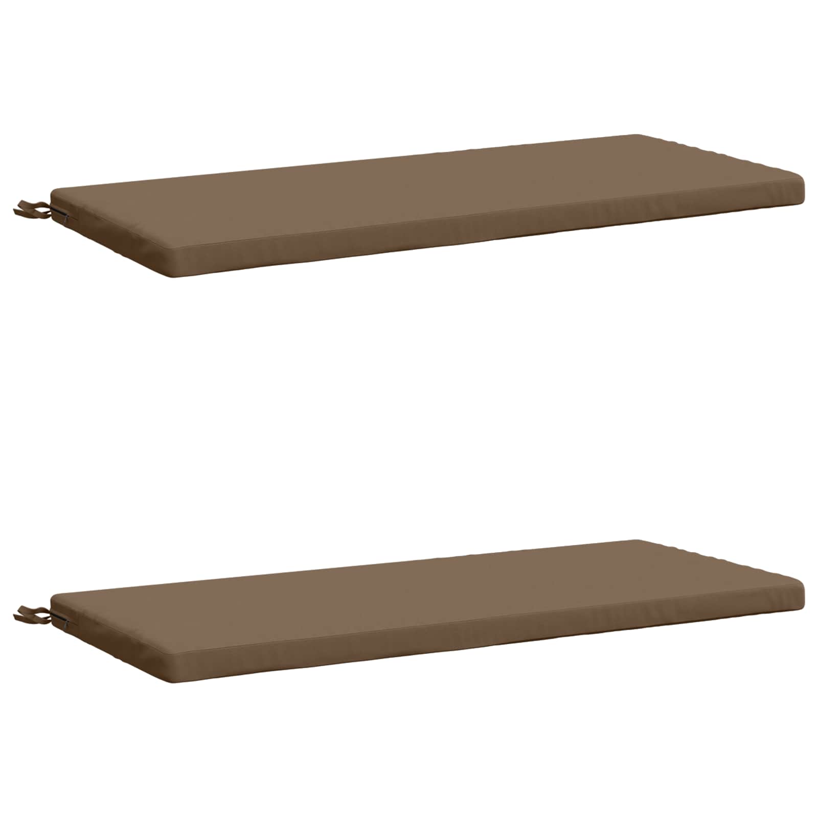 2-delige Bankkussens SOEST 2 st 100% Polyester Taupe image 1