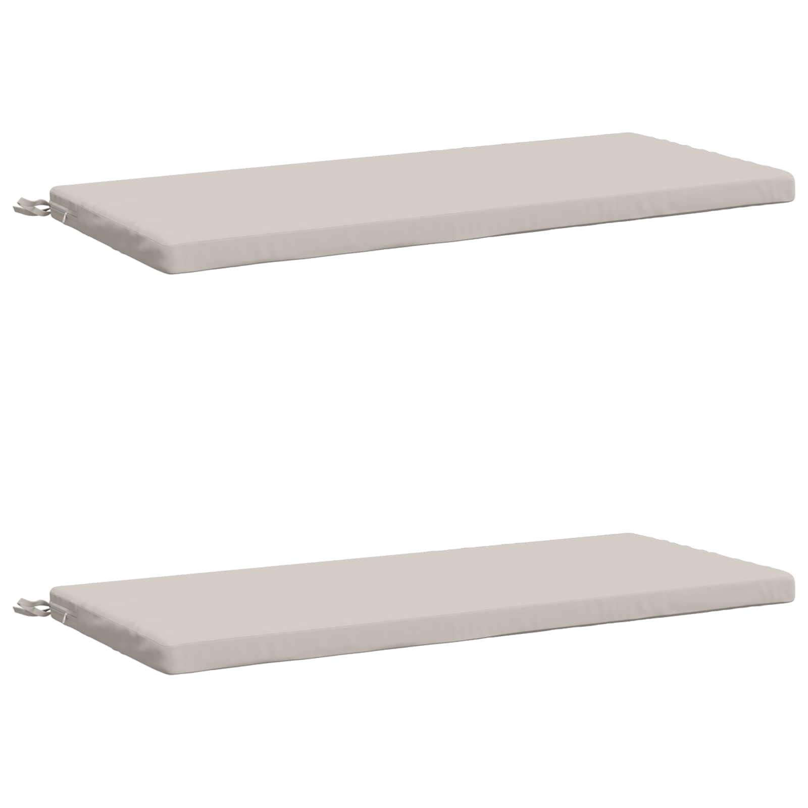 2-delige Bankkussens SOEST 2 st 100% Polyester Wit image 2