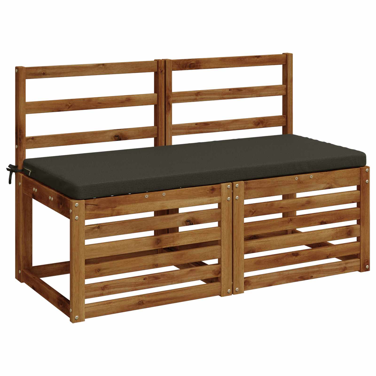 Bankkussen SOEST 100% Polyester Antraciet 110 x 50 x 5 cm image 2