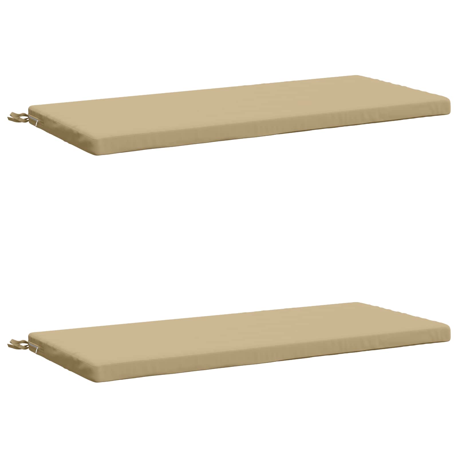 2-delige Bankkussens SOEST 2 st 100% Polyester Beige image 1