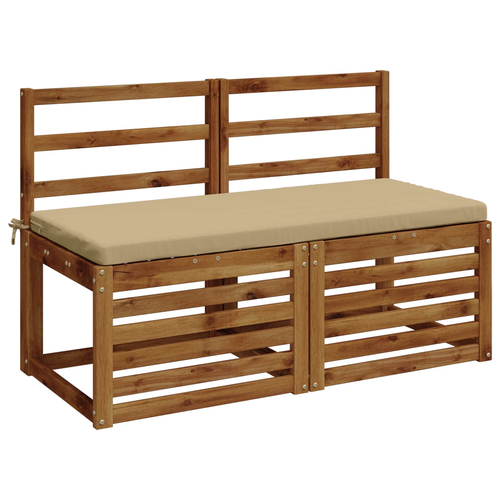 2-delige Bankkussens SOEST 2 st 100% Polyester Beige image 2