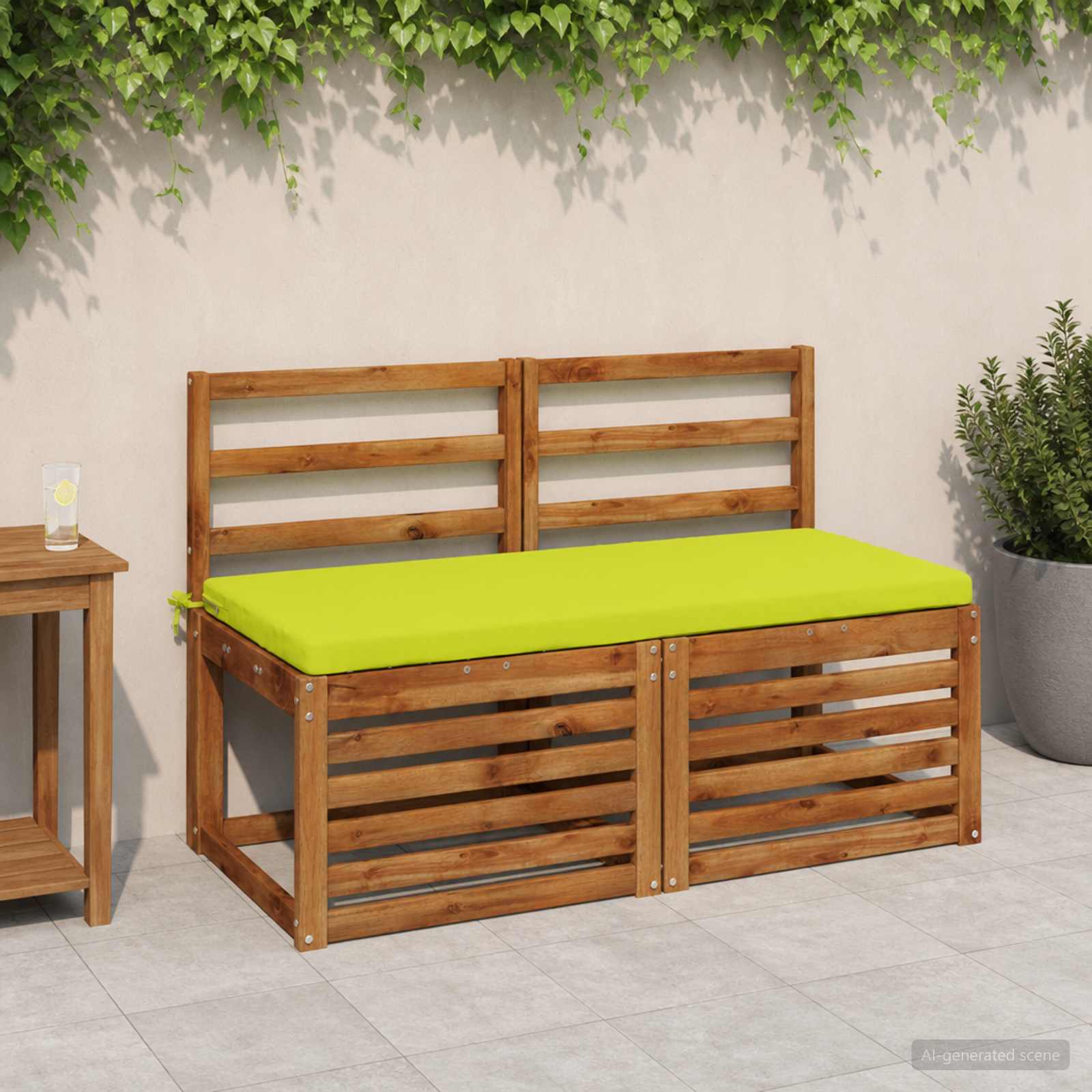 Bankkussen SOEST 100% Polyester Helder groen 120 x 50 x 5 cm image 1