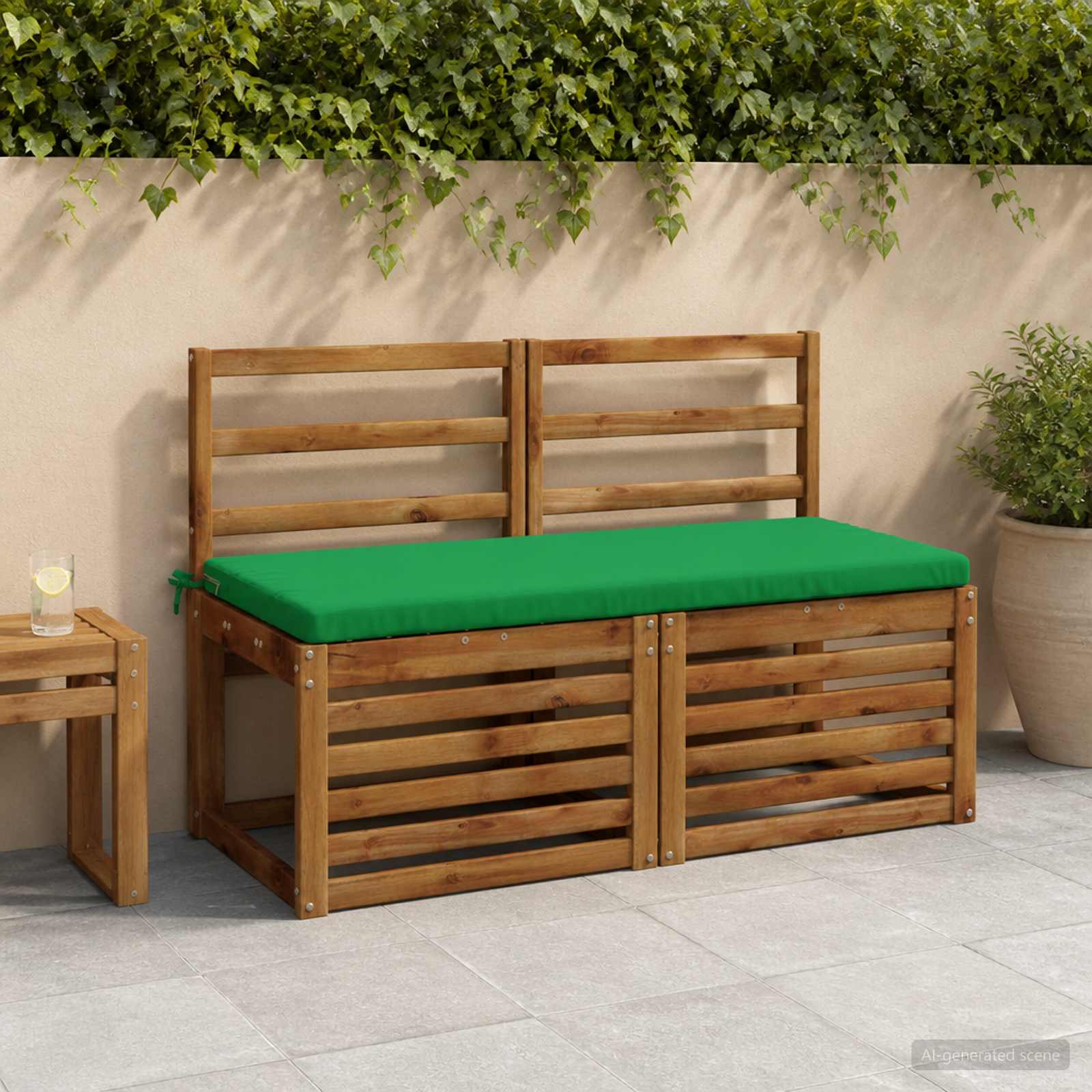 Bankkussen SOEST 100% Polyester Groen 120 x 50 x 5 cm image 1