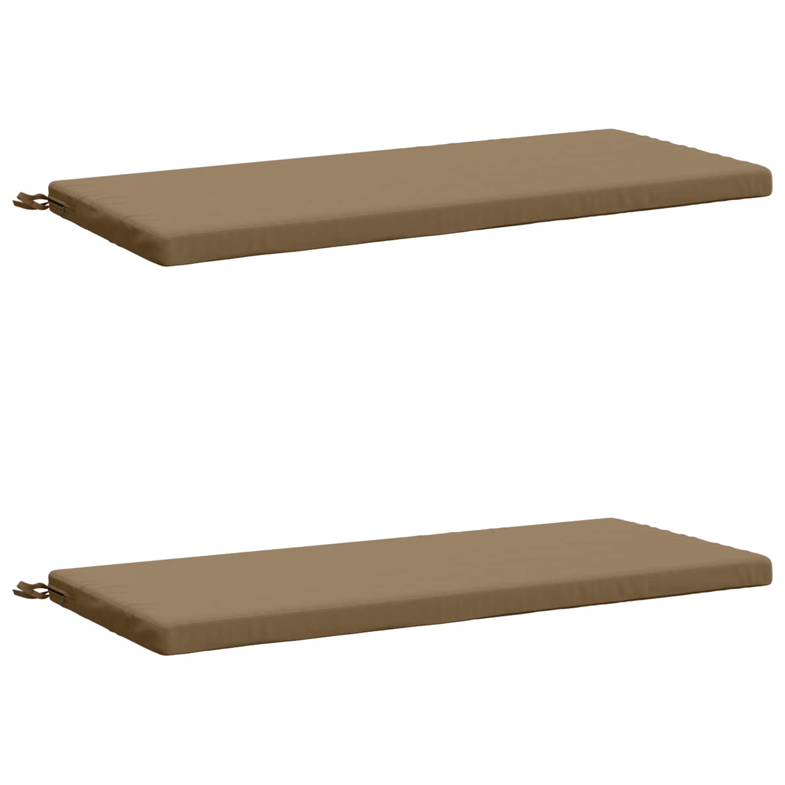 2-delige Bankkussens SOEST 2 st 100% Polyester Taupe image 1