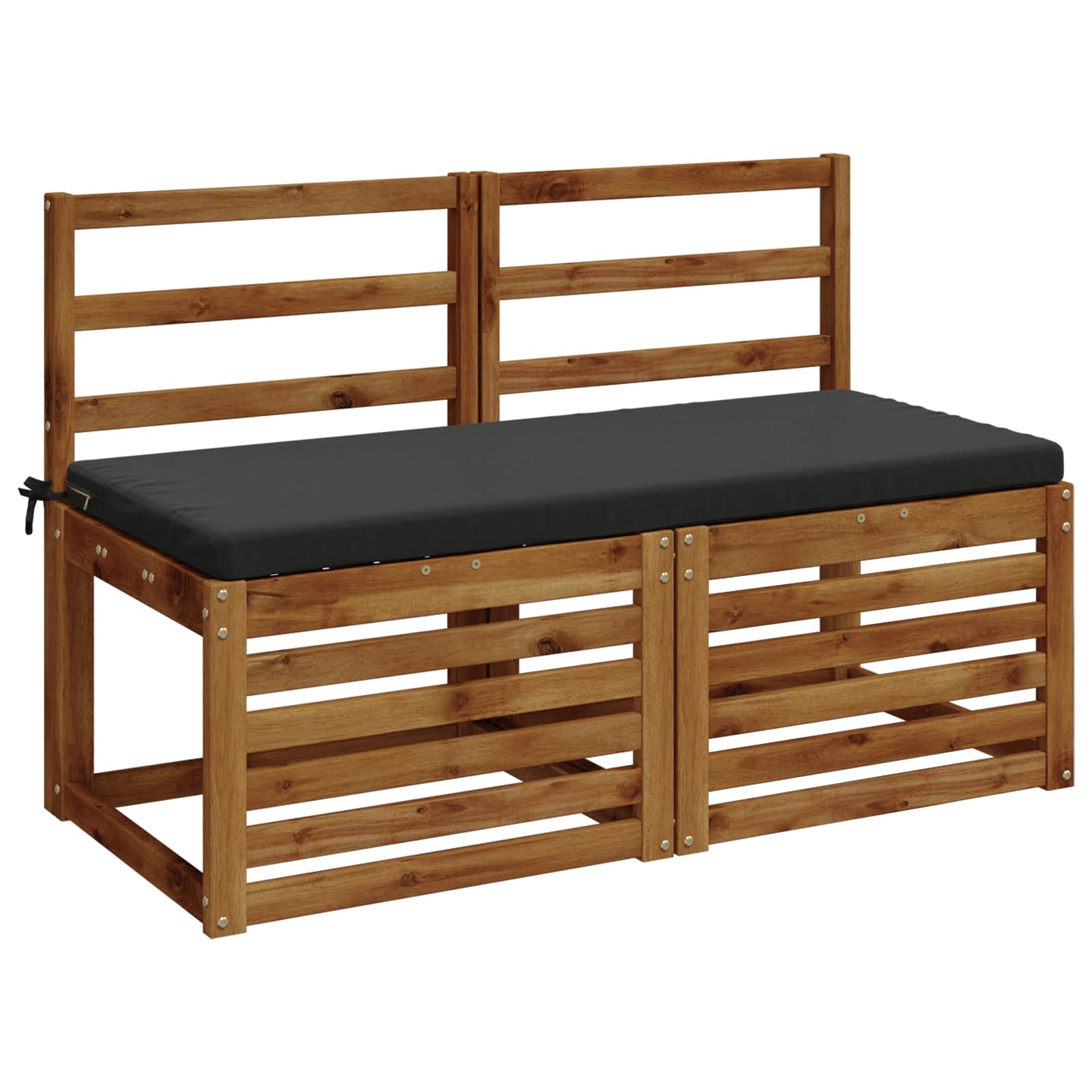 Bankkussen SOEST 100% Polyester Antraciet 120 x 50 x 5 cm image 2