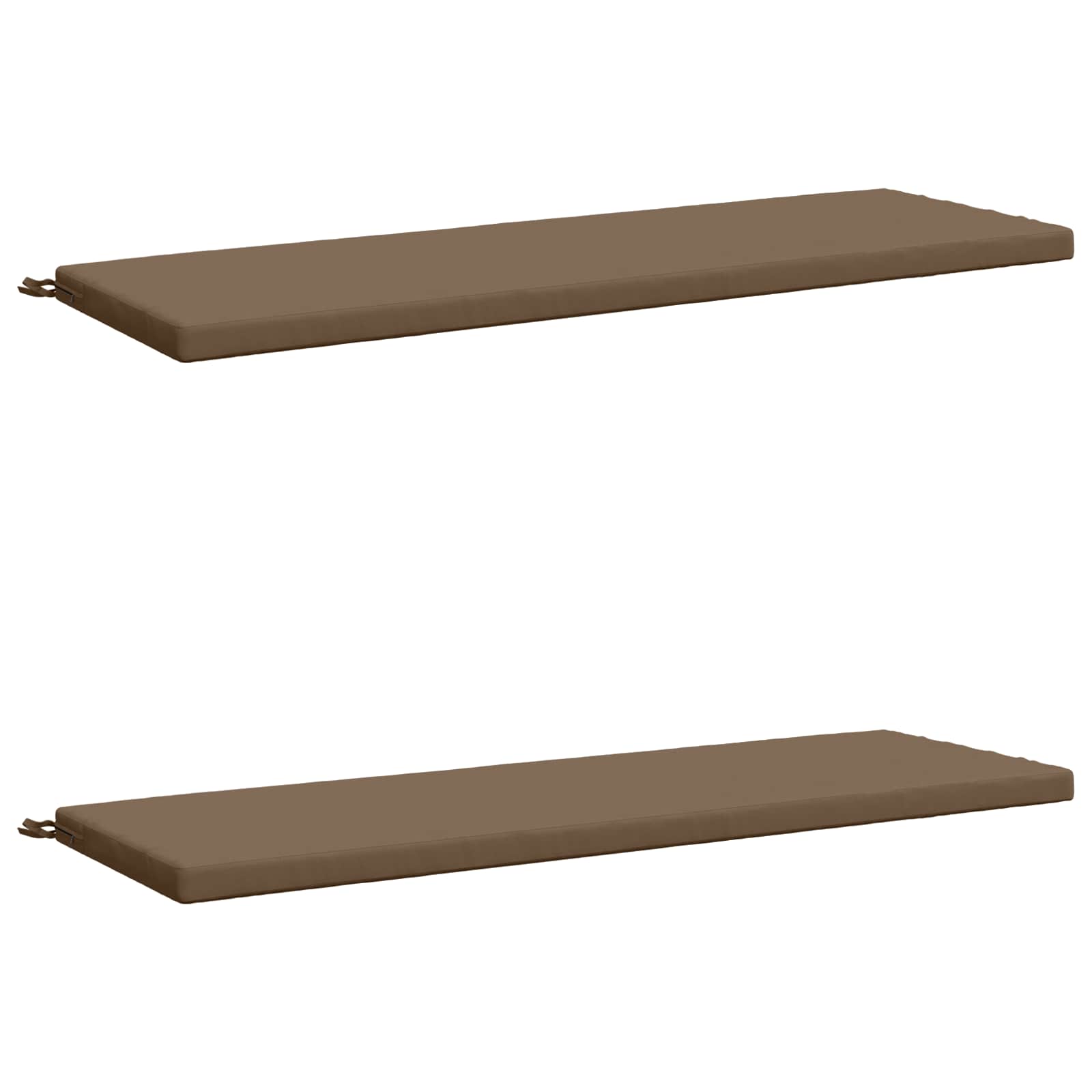 2-delige Bankkussens SOEST 2 st 100% Polyester Taupe image 1