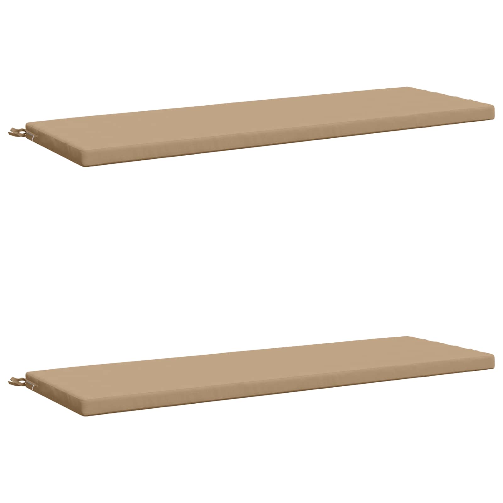2-delige Bankkussens SOEST 2 st 100% Polyester Zand image 1