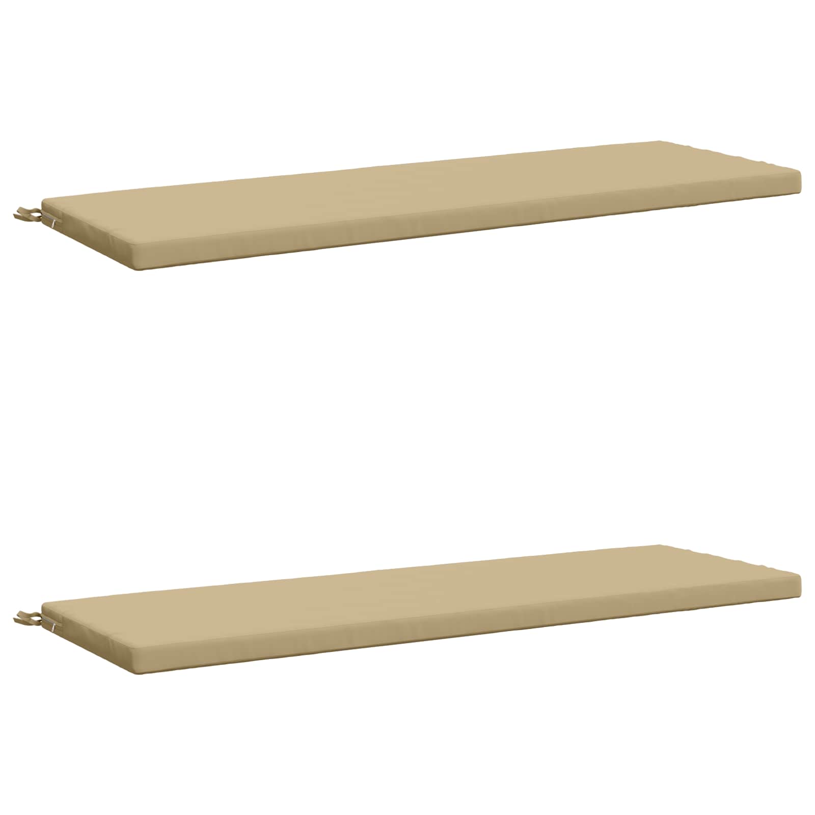 2-delige Bankkussens SOEST 2 st 100% Polyester Beige image 1