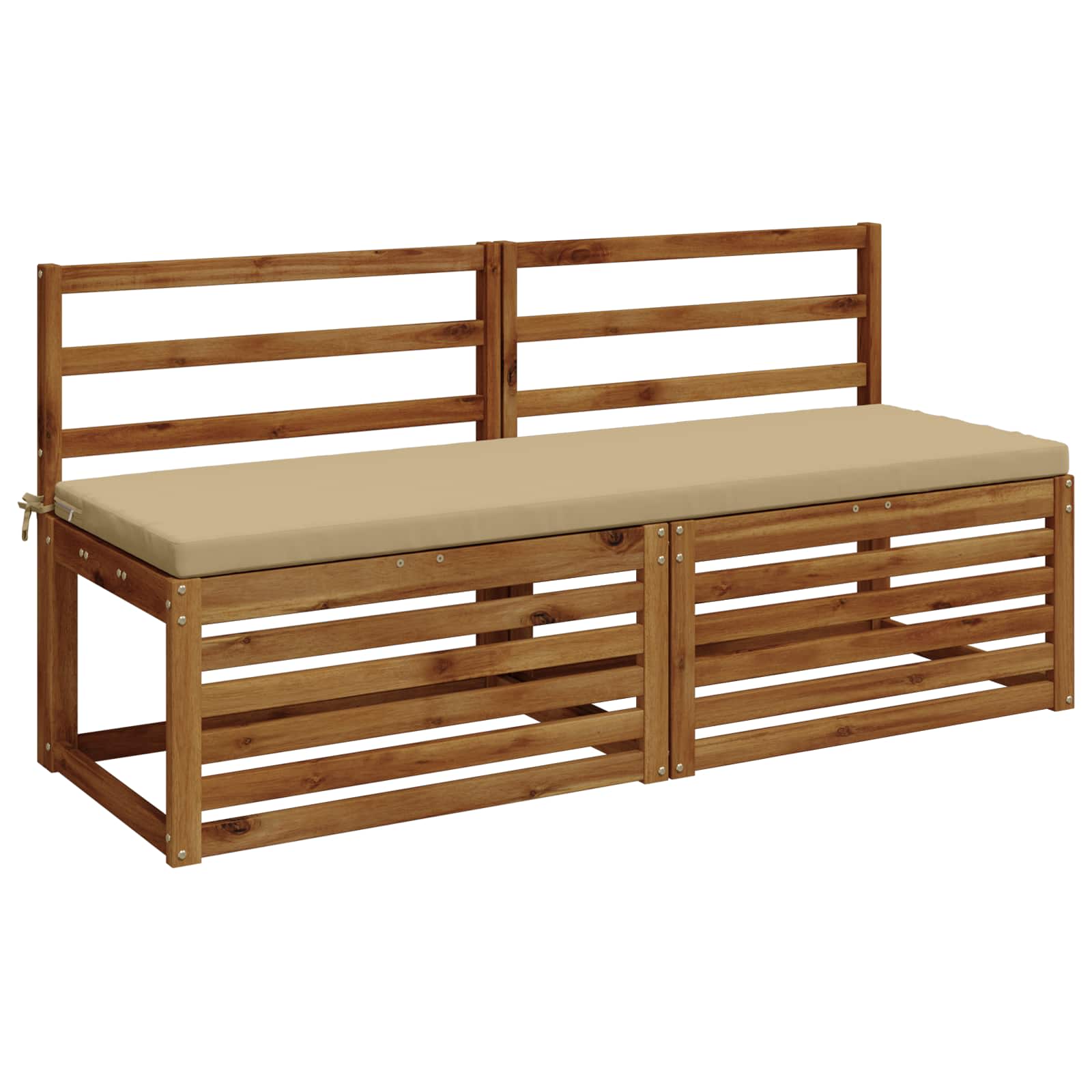 2-delige Bankkussens SOEST 2 st 100% Polyester Beige image 2