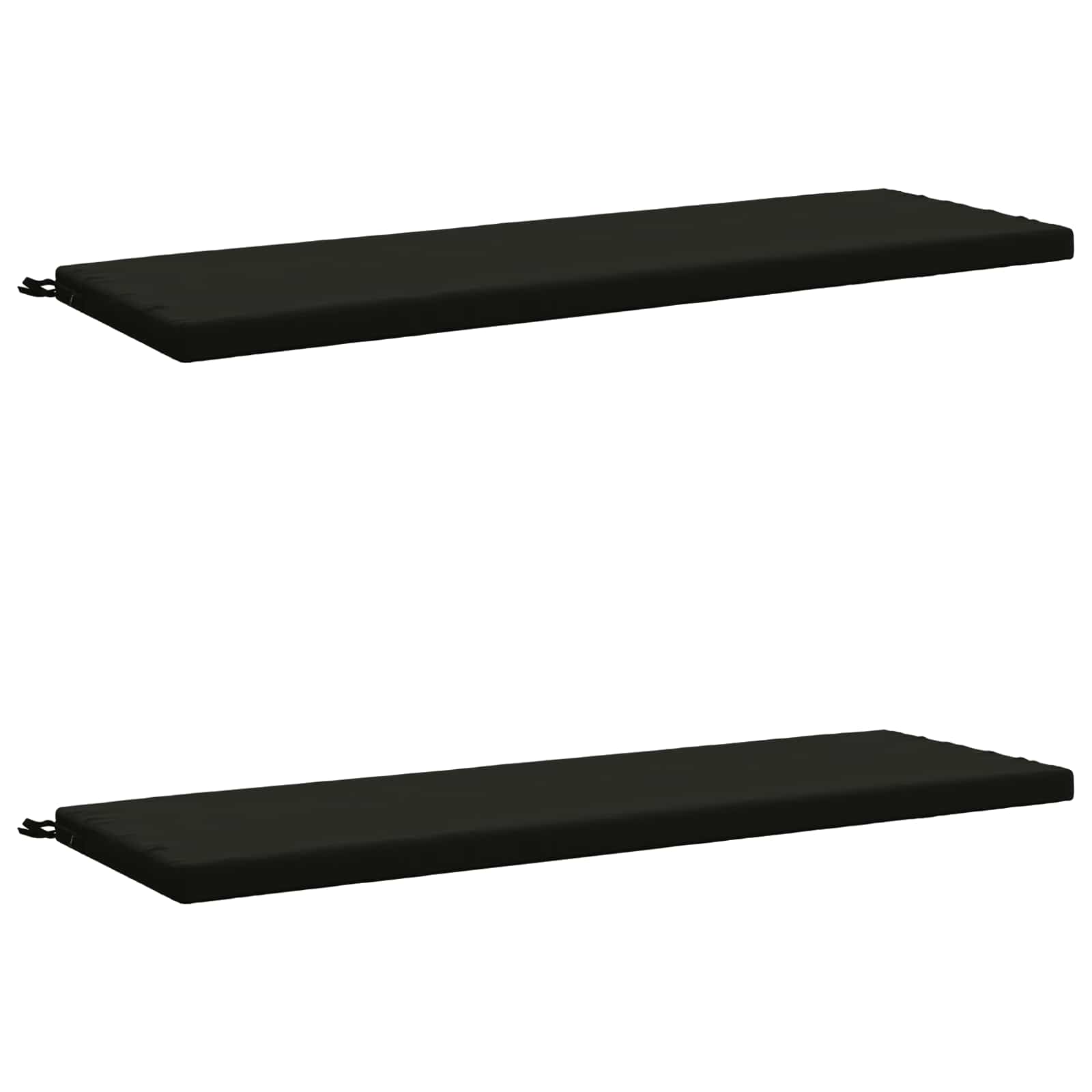 2-delige Bankkussens SOEST 2 st 100% Polyester Zwart image 2