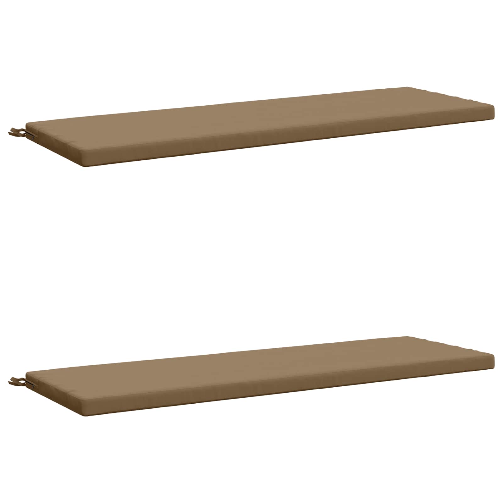 2-delige Bankkussens SOEST 2 st 100% Polyester Taupe image 1