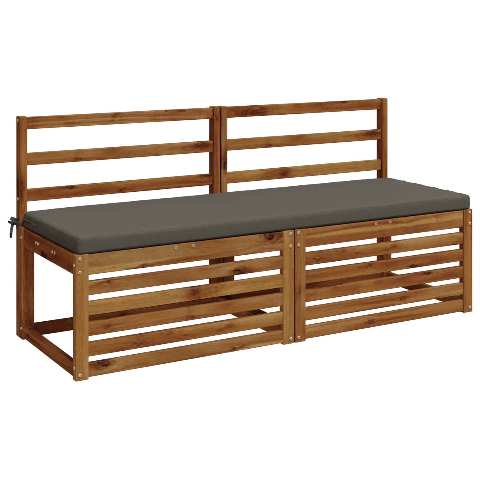 2-delige Bankkussens SOEST 2 st 100% Polyester Grijs image 2