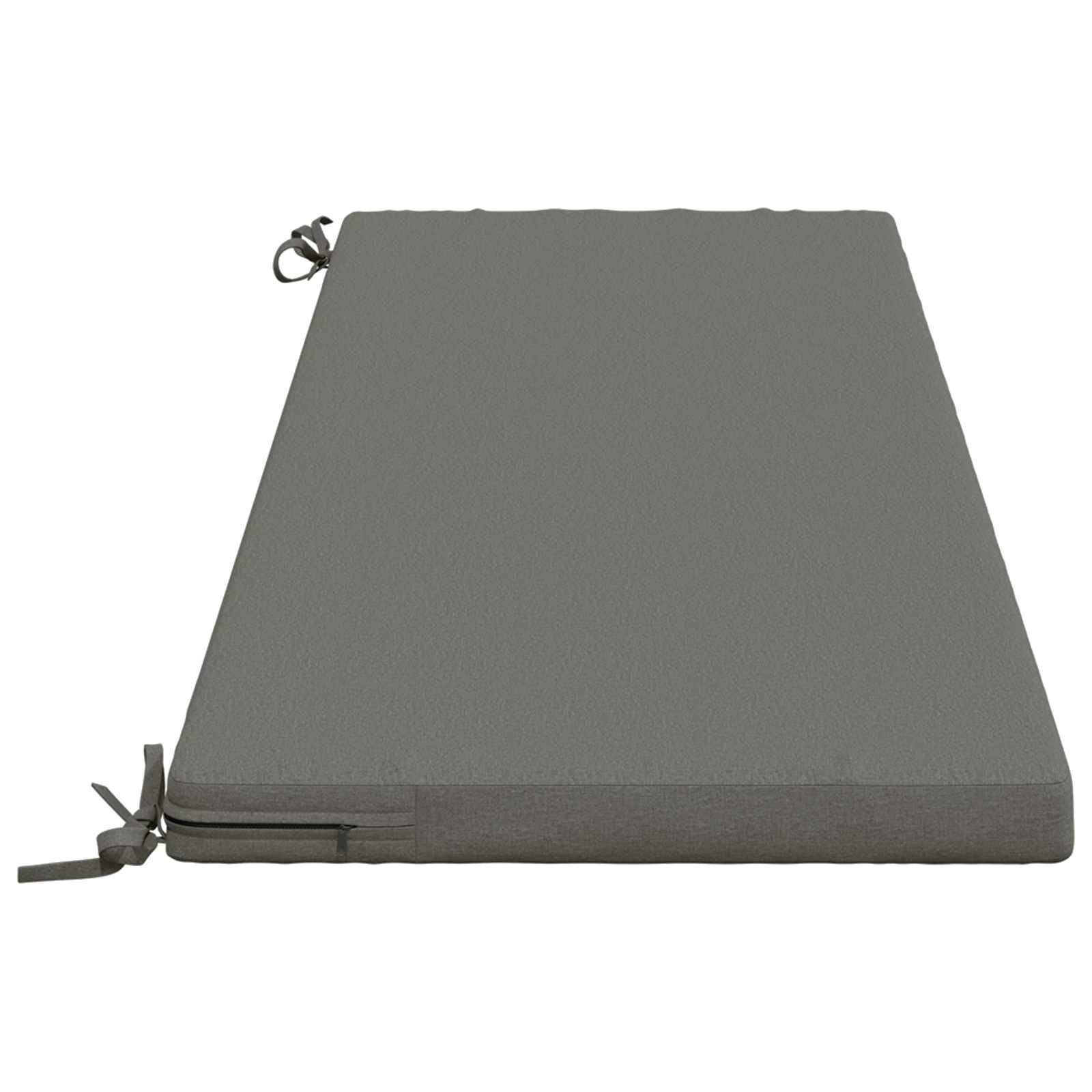 vidaXL Bank Kussens SOEST 2 st 100% Polyester Grijs 150 x 50 x 5 cm, foto 4