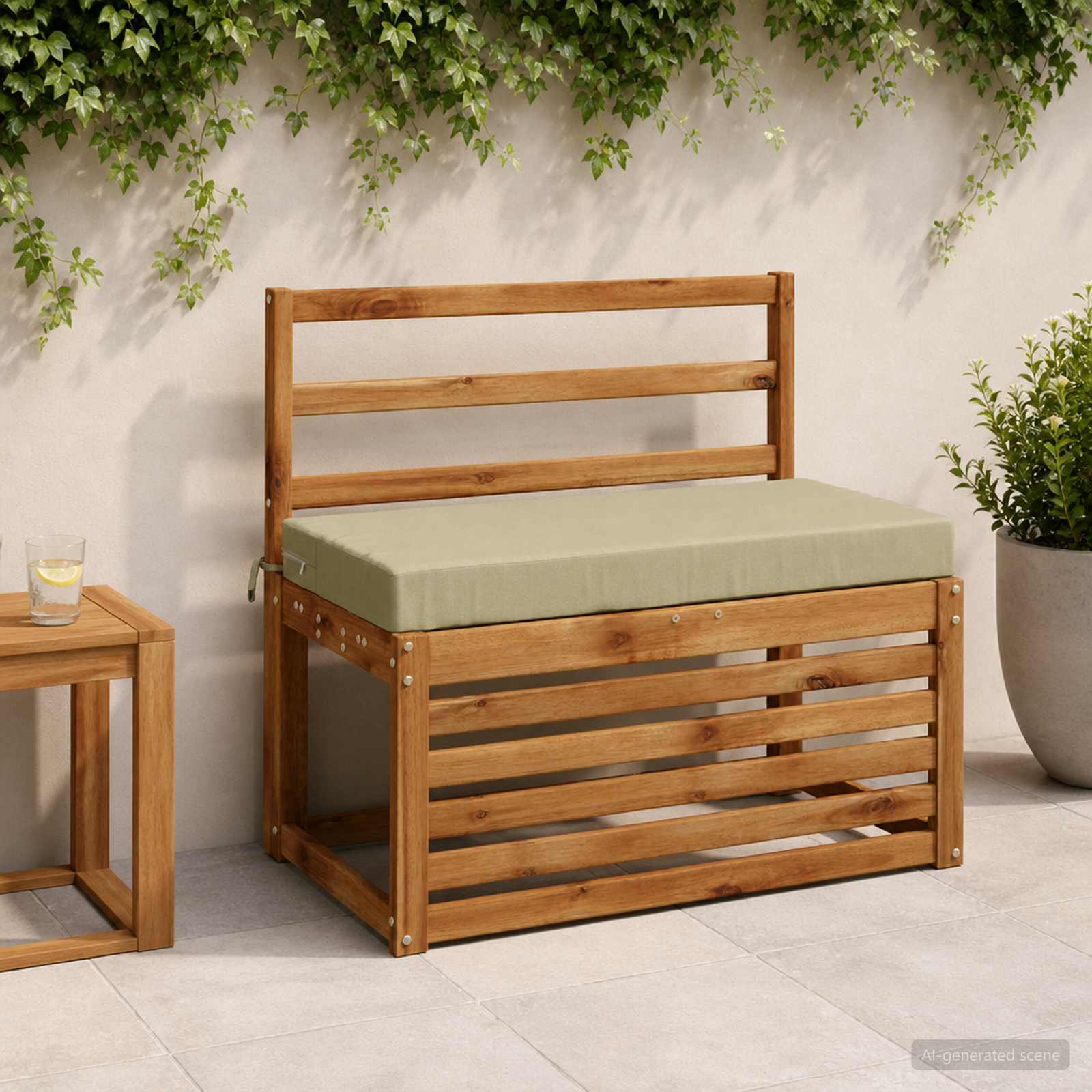 Bankkussen SOEST 100% Polyester Lichtgroen 60 x 40 x 8 cm image 1