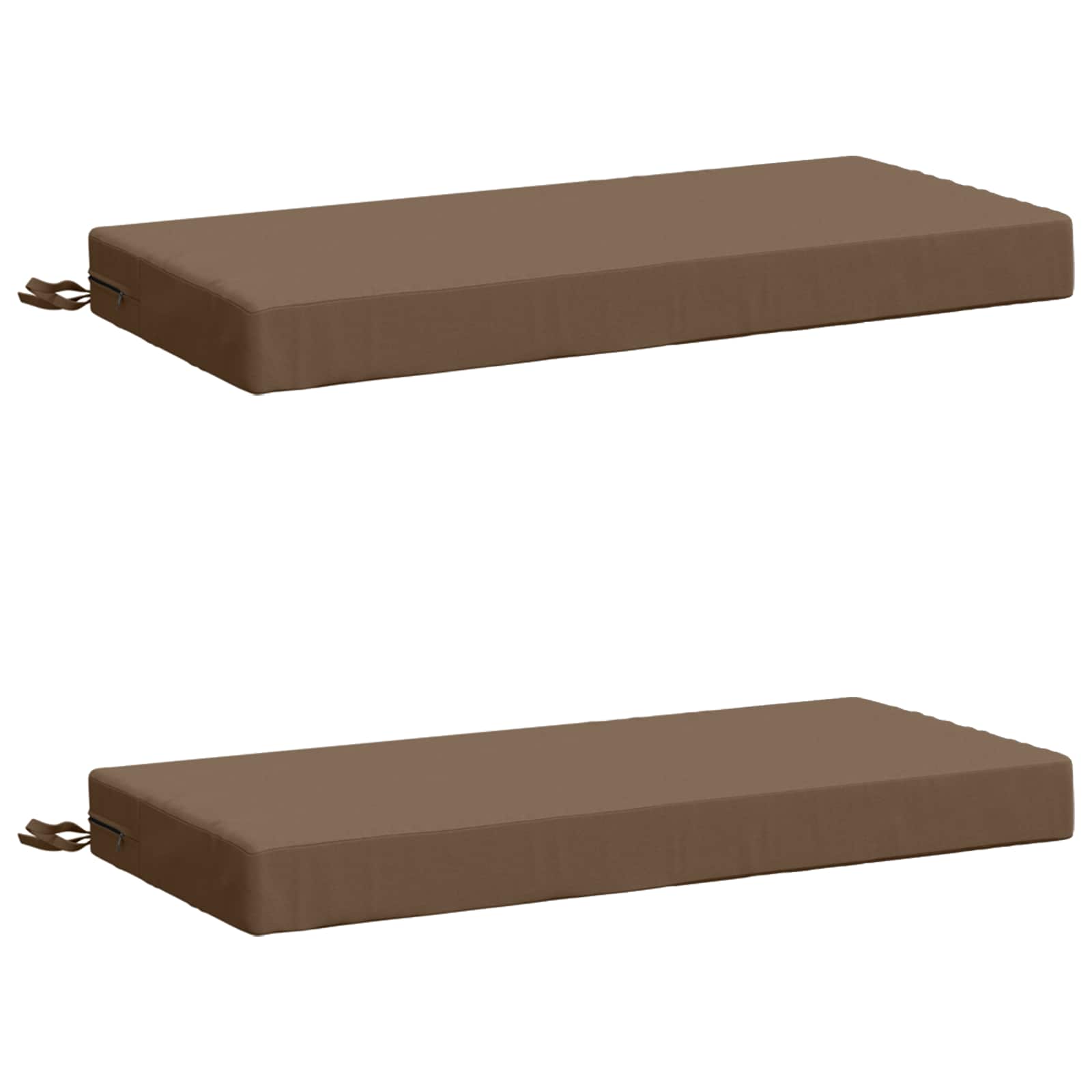 2-delige Bankkussens SOEST 2 st 100% Polyester Taupe image 1