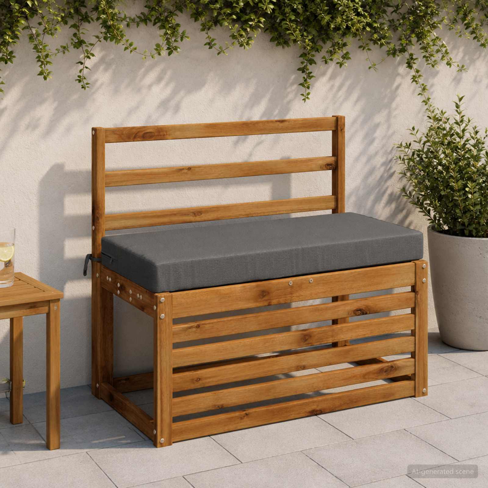 Bankkussen SOEST 100% Polyester Grijs 60 x 40 x 8 cm image 1