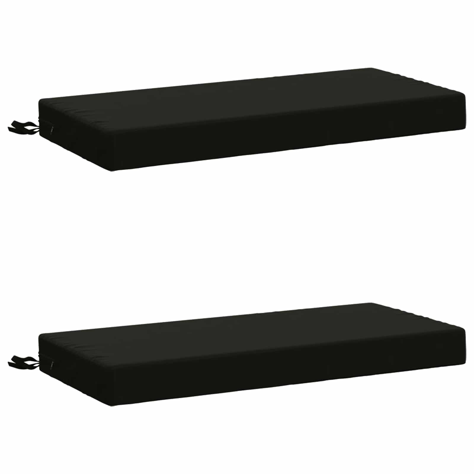 2-delige Bankkussens SOEST 2 st 100% Polyester Zwart image 2