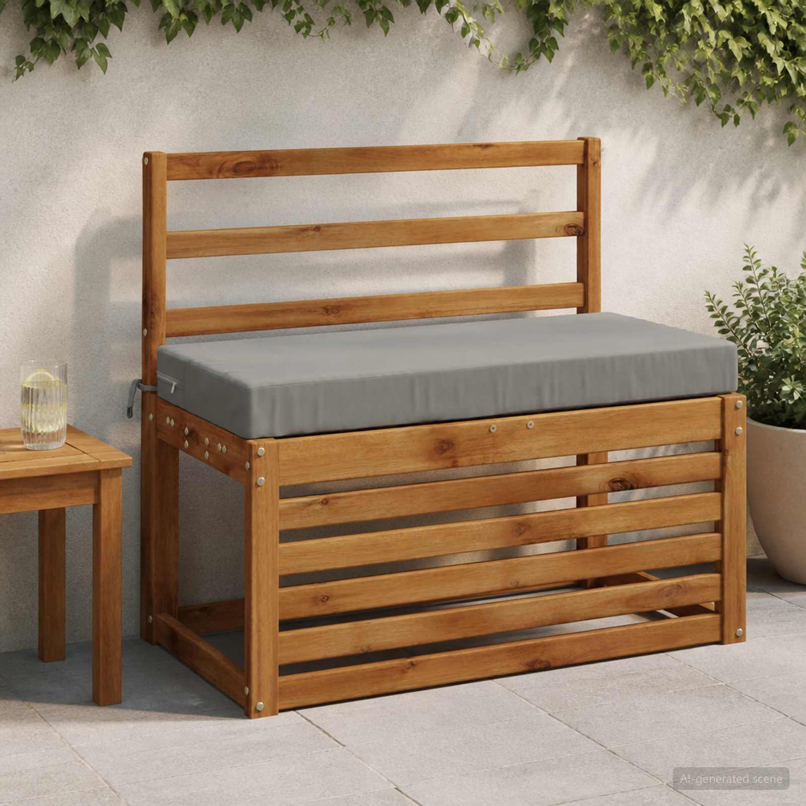 Bankkussen SOEST 100% Polyester Grijs 60 x 40 x 8 cm image 1