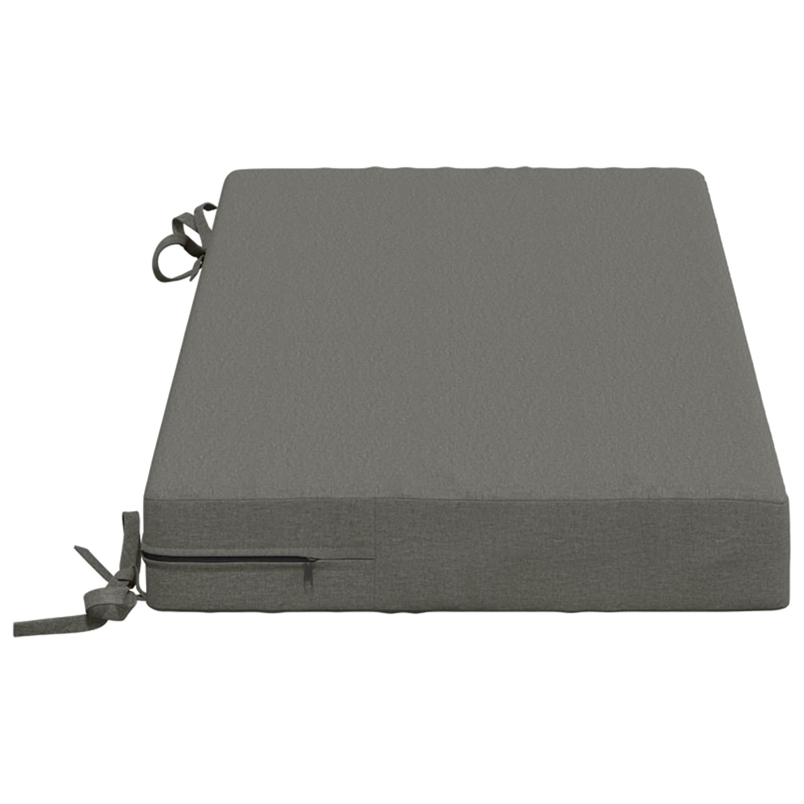 Blazine za klopi SOEST 2 kos 100% poliester Siva 80 x 40 x 8 cm