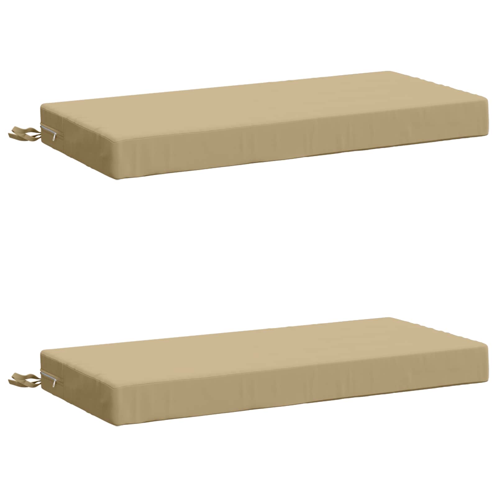 2-delige Bankkussens SOEST 2 st 100% Polyester Beige image 1