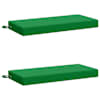 vidaXL Pingipatjad SOEST 2 tk 100% Pol&uuml;ester Roheline 80 x 40 x 8 cm