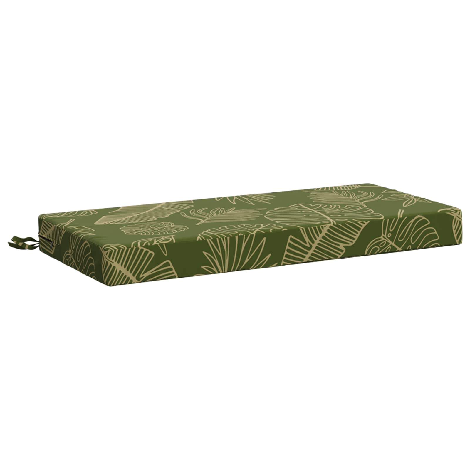 Bankkussen SOEST 100% Polyester Bladontwerp 80 x 40 x 8 cm image 1