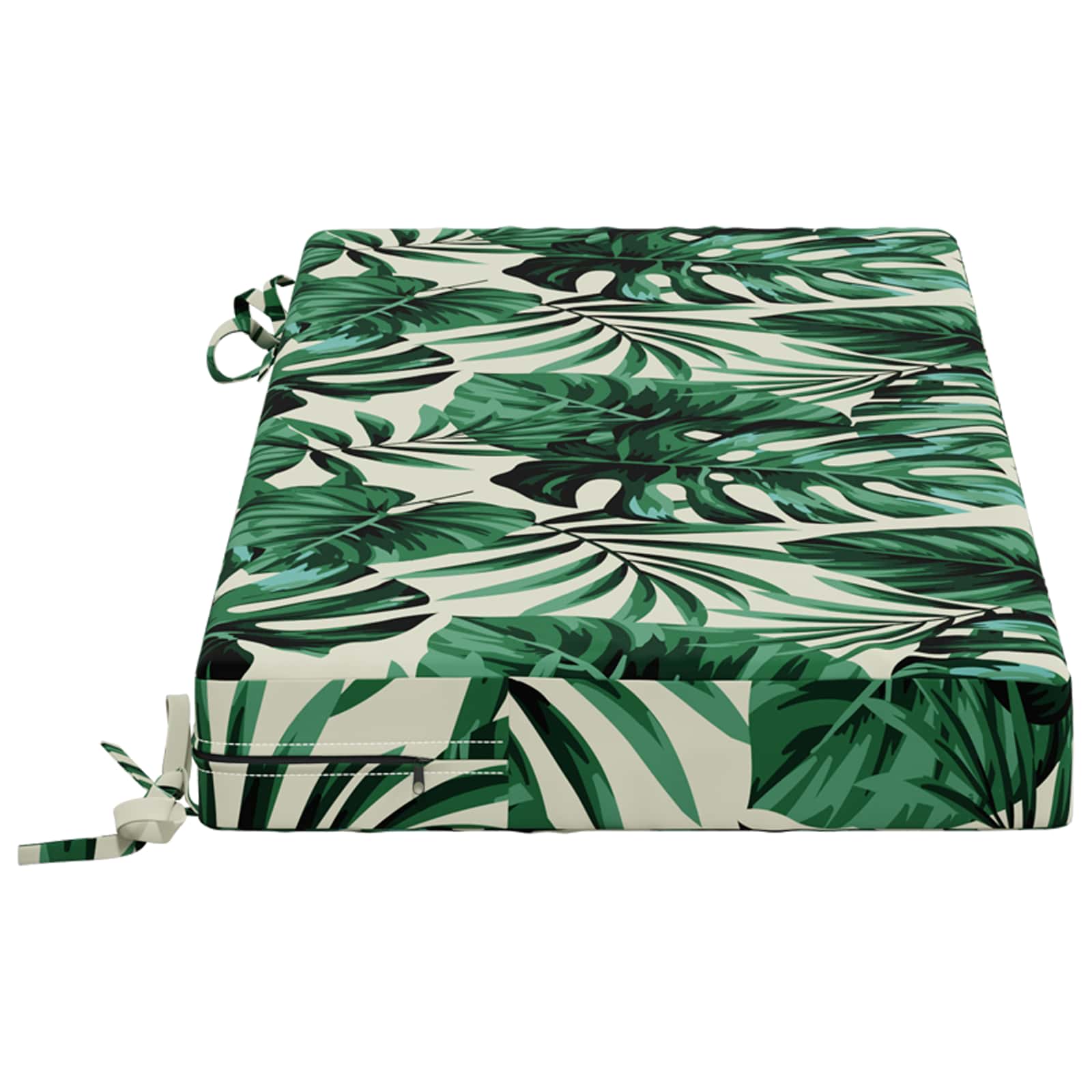 Bankkussen SOEST 100% Polyester Bladpatroon 80 x 40 x 8 cm image 3