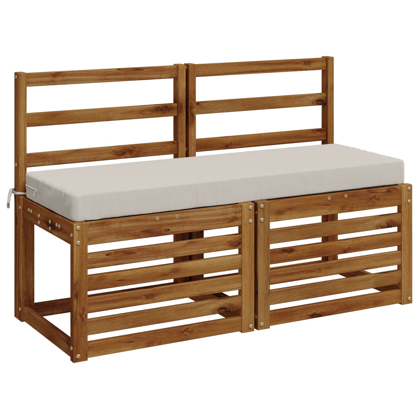 Bankkussen SOEST 100% Polyester Wit 100 x 40 x 8 cm image 2