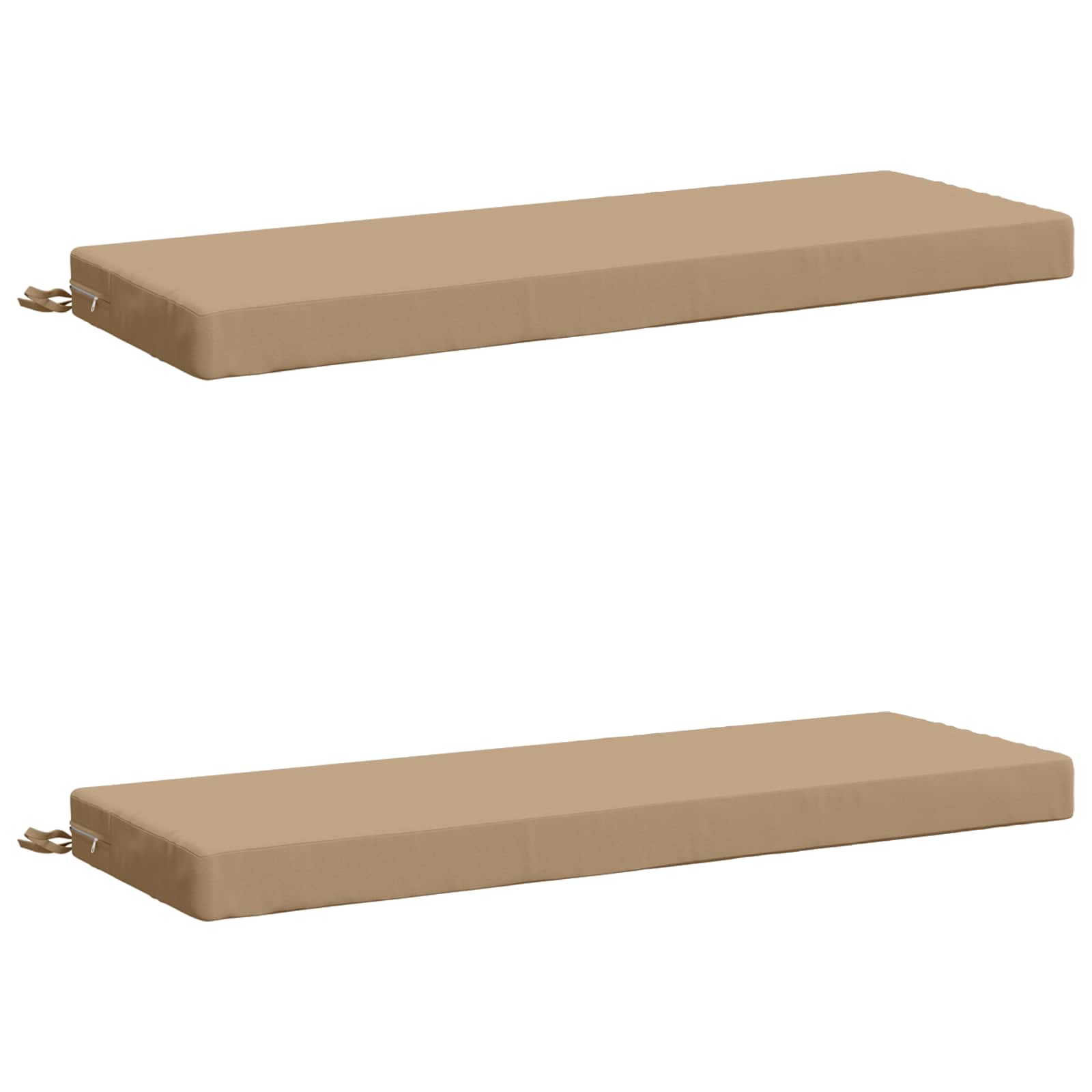 2-delige Bankkussens SOEST 2 st 100% Polyester Zand image 1