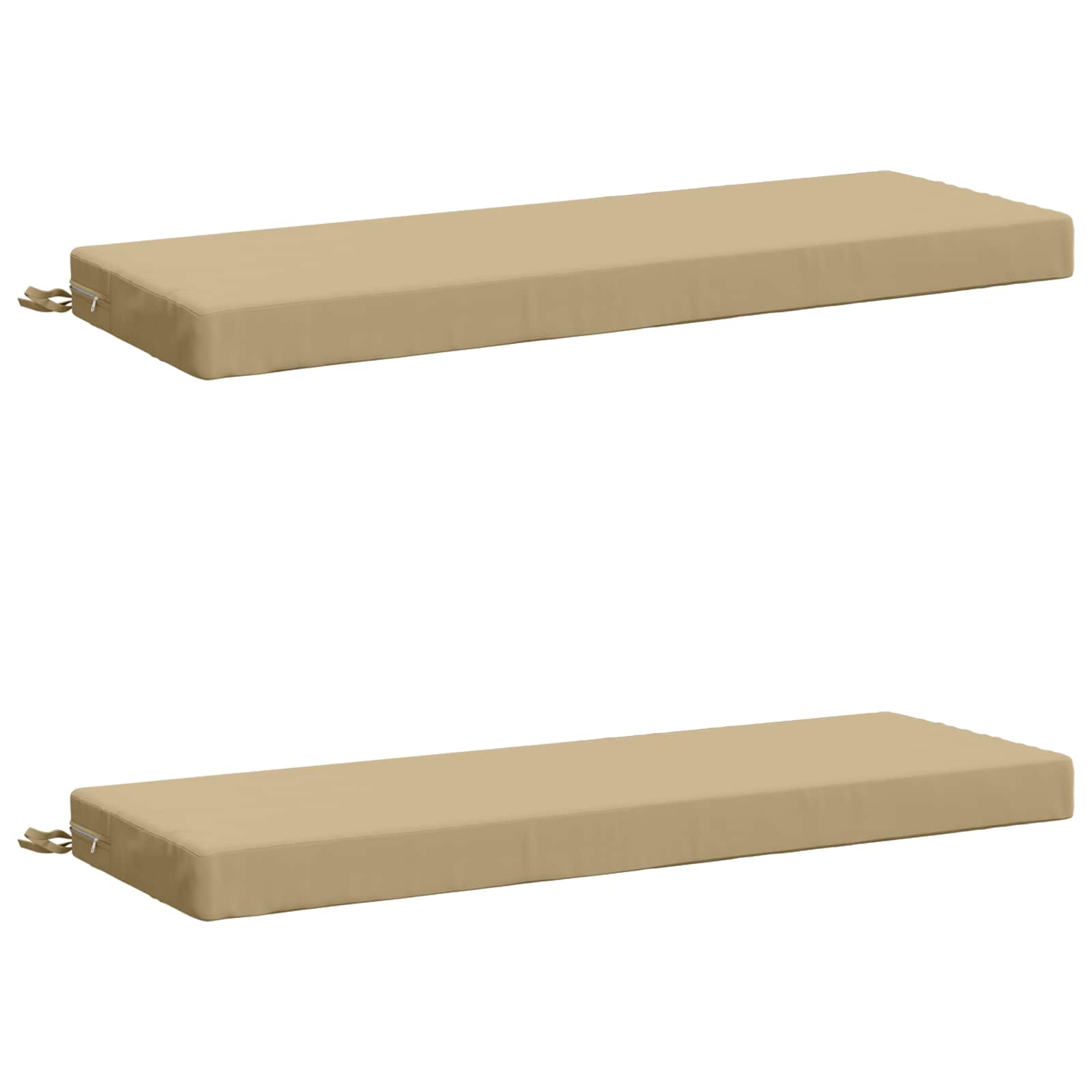 2-delige Bankkussens SOEST 2 st 100% Polyester Beige image 1