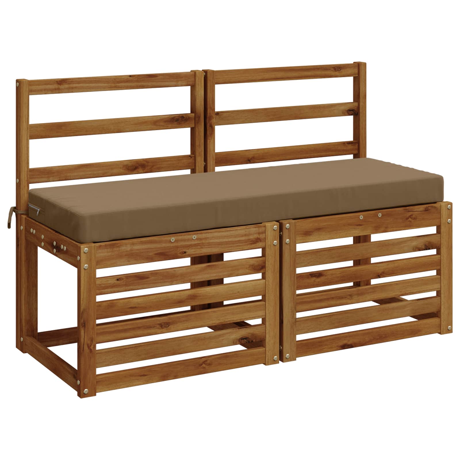 Bankkussen SOEST 100% Polyester Taupe 100 x 40 x 8 cm image 2
