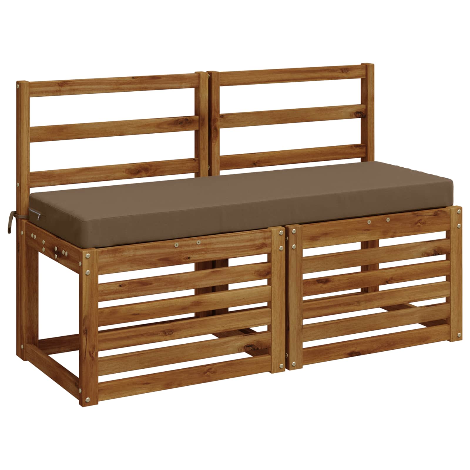 Bankkussen SOEST 100% Polyester Taupe 110 x 40 x 8 cm image 2