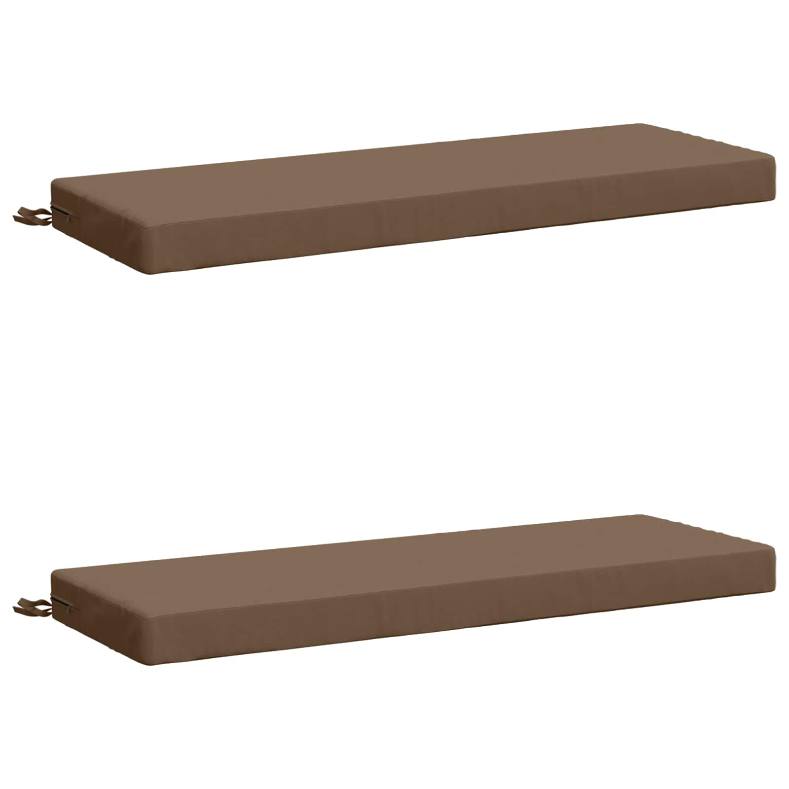 2-delige Bankkussens SOEST 2 st 100% Polyester Taupe image 2