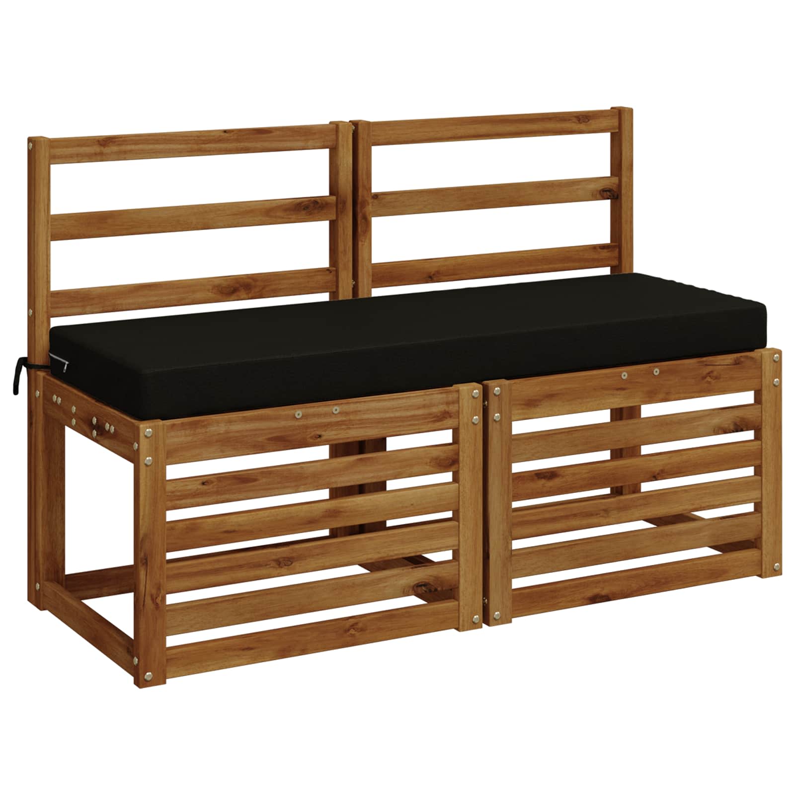 Bankkussen SOEST 100% Polyester Zwart 110 x 40 x 8 cm image 2