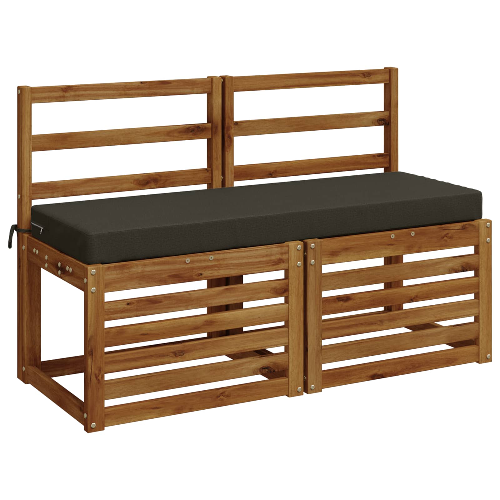 Bankkussen SOEST 100% Polyester Antraciet 110 x 40 x 8 cm image 2