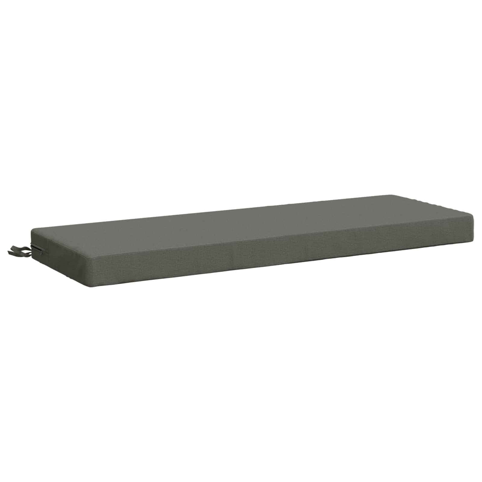 vidaXL Vankúš na lavičku SOEST 100% polyester Sivá 110 x 40 x 8 cm
