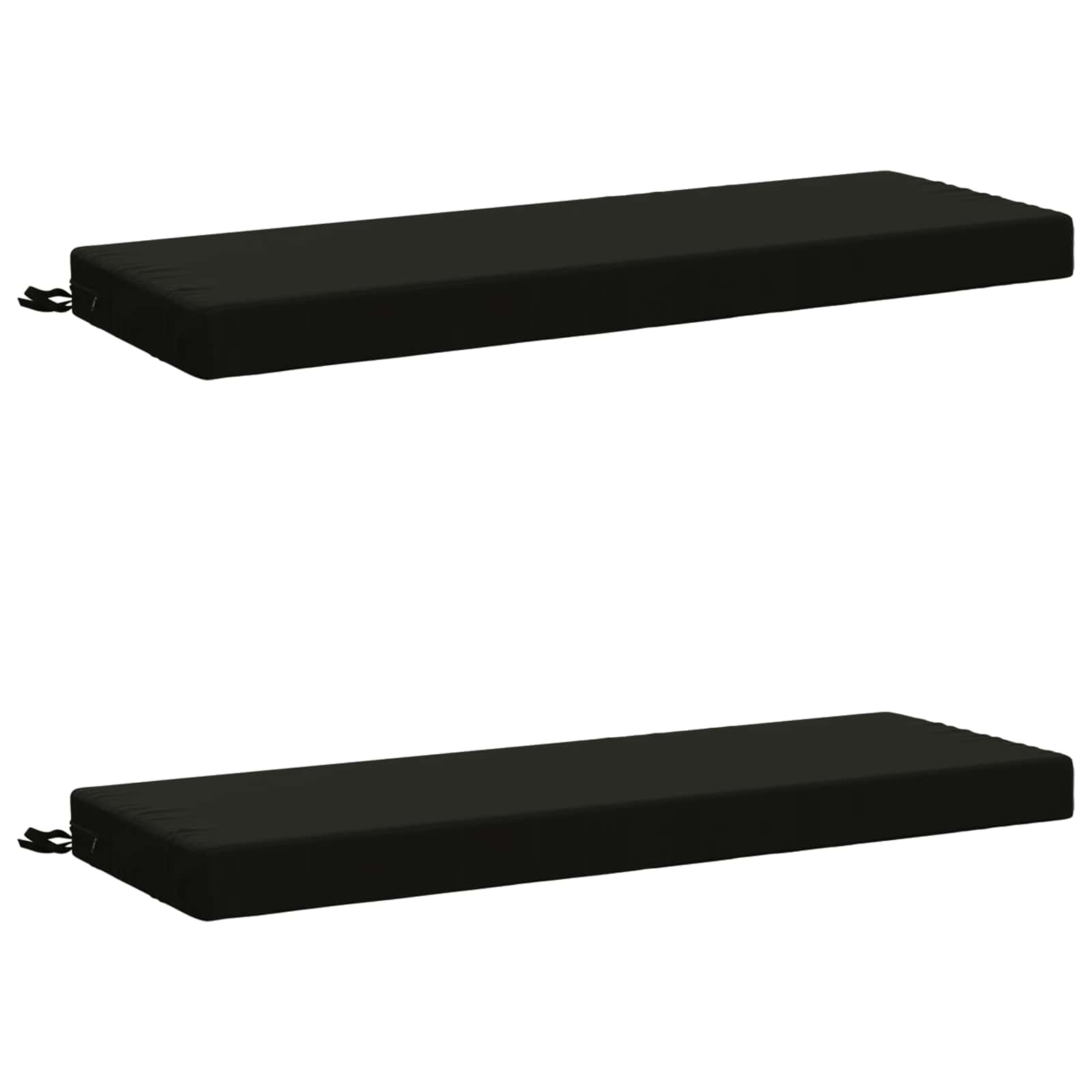 2-delige Bankkussens SOEST 2 st 100% Polyester Zwart image 1