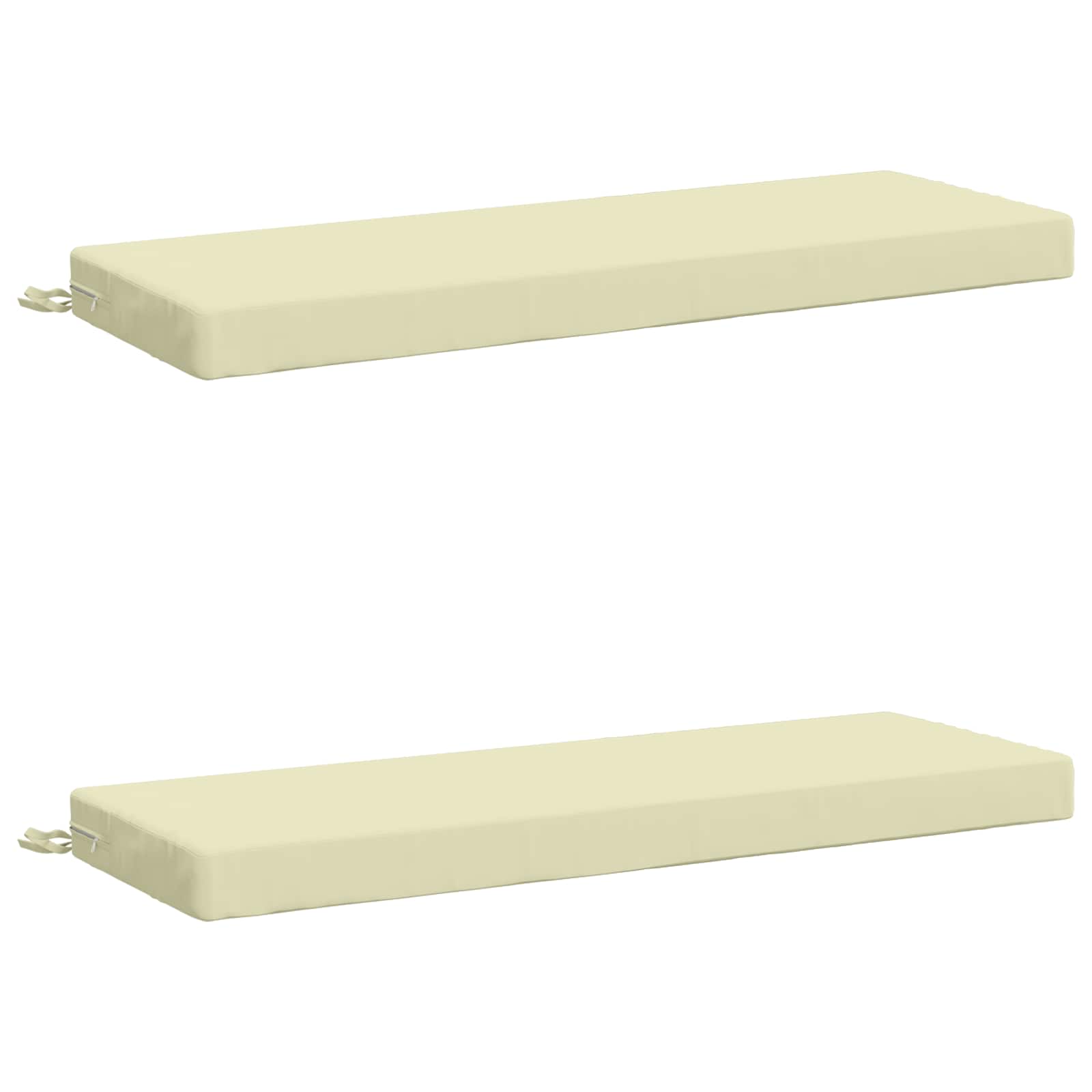 2-delige Bankkussens SOEST 2 st 100% Polyester Crèmekleurig image 1