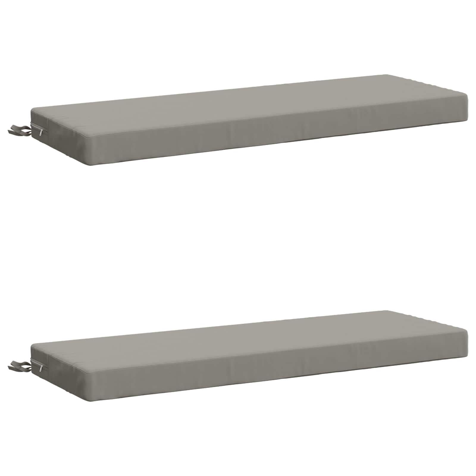2-delige Bankkussens SOEST 2 st 100% Polyester Grijs image 1