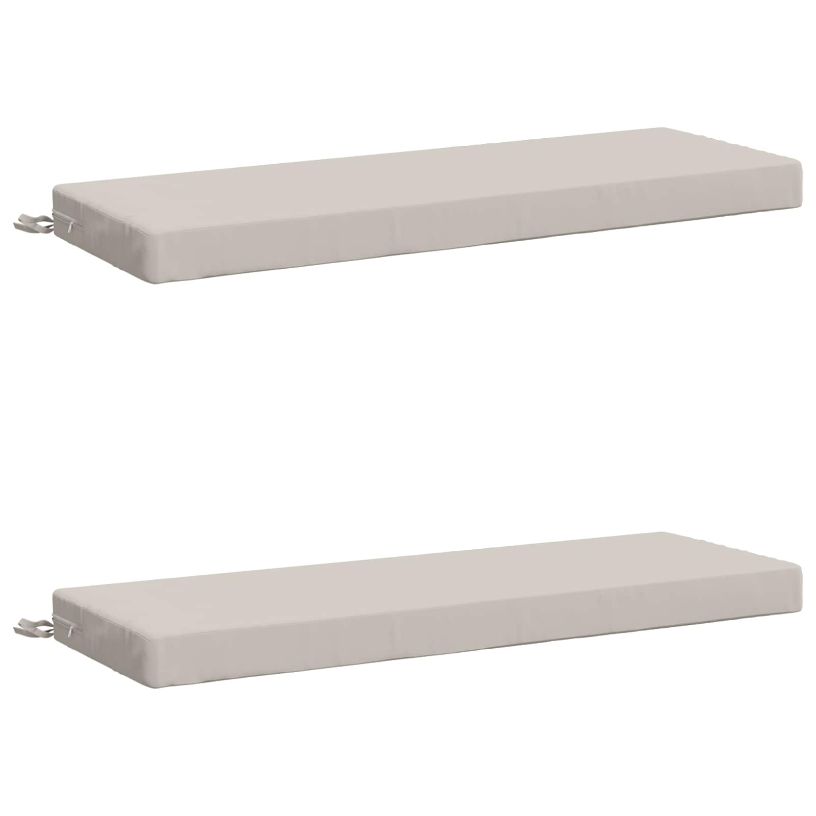 2-delige Bankkussens SOEST 2 st 100% Polyester Wit image 1