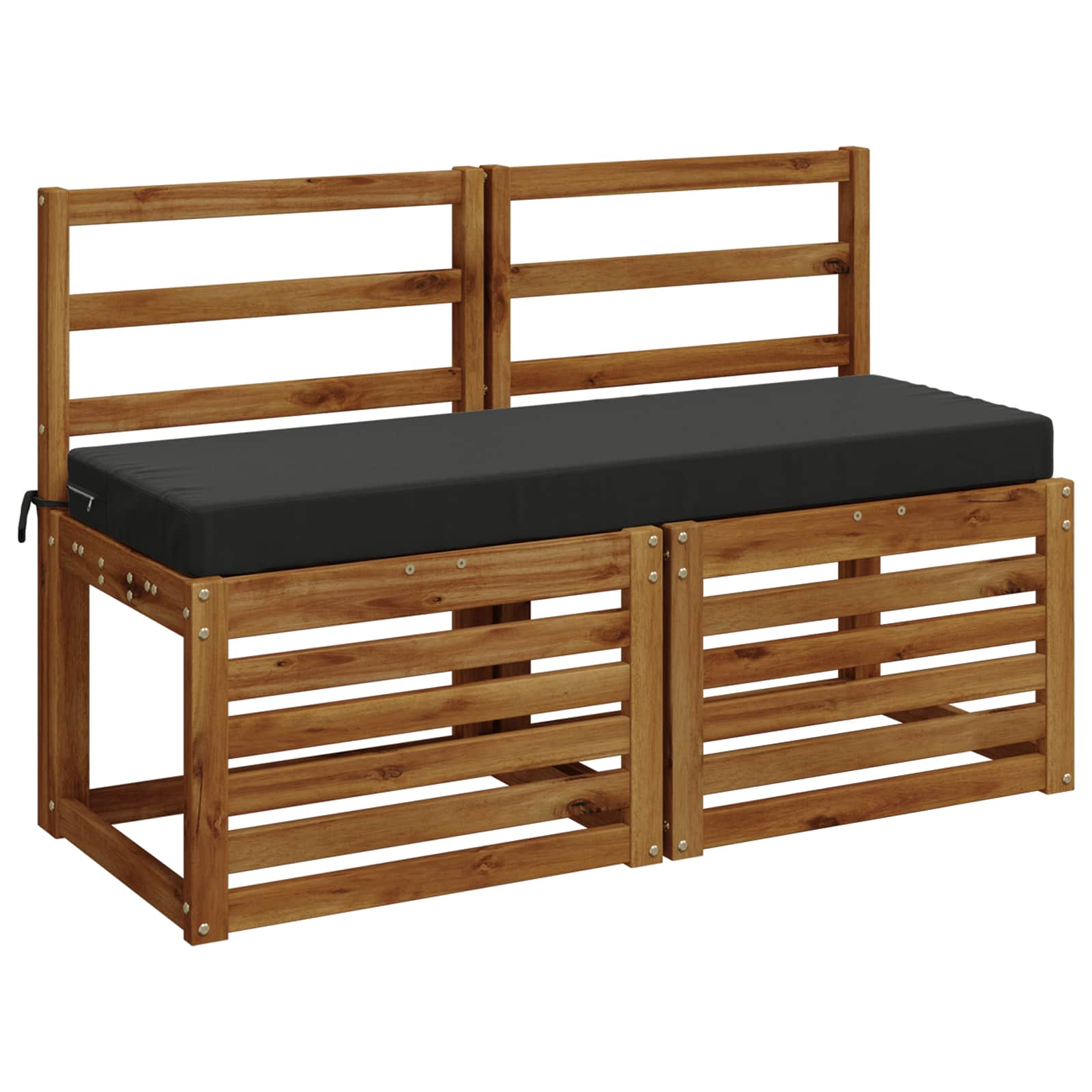 Bankkussen SOEST 100% Polyester Antraciet 120 x 40 x 8 cm image 2
