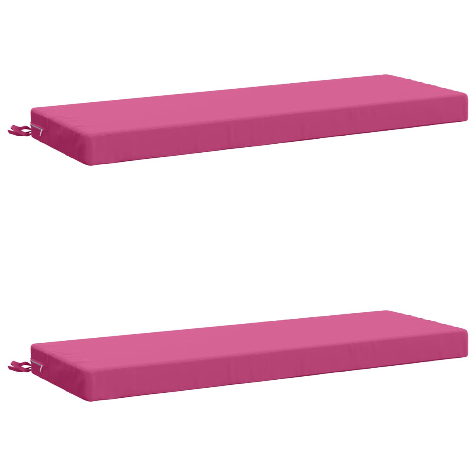 2-delige Bankkussens SOEST 2 st 100% Polyester Roze image 1