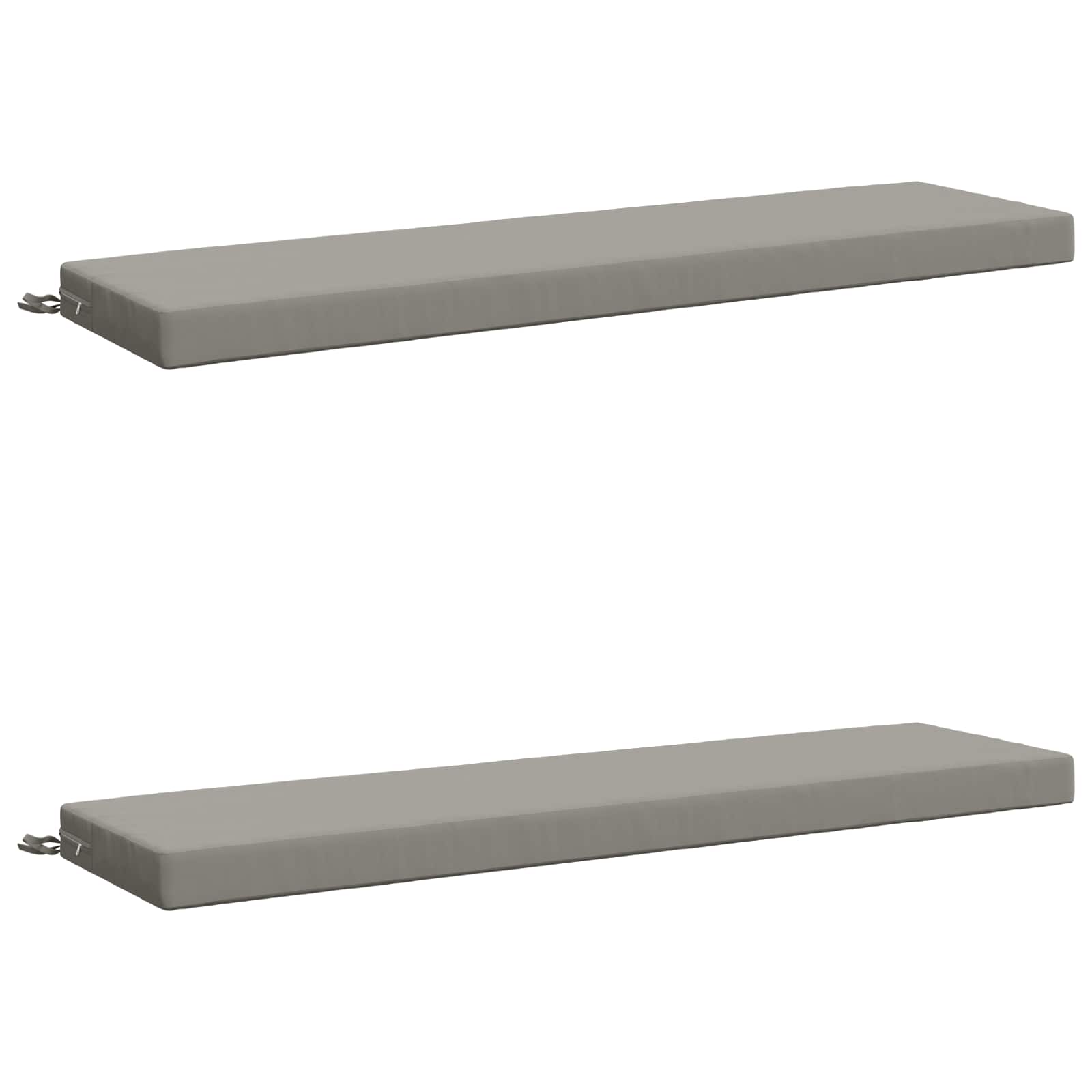 2-delige Bankkussens SOEST 2 st 100% Polyester Grijs image 1