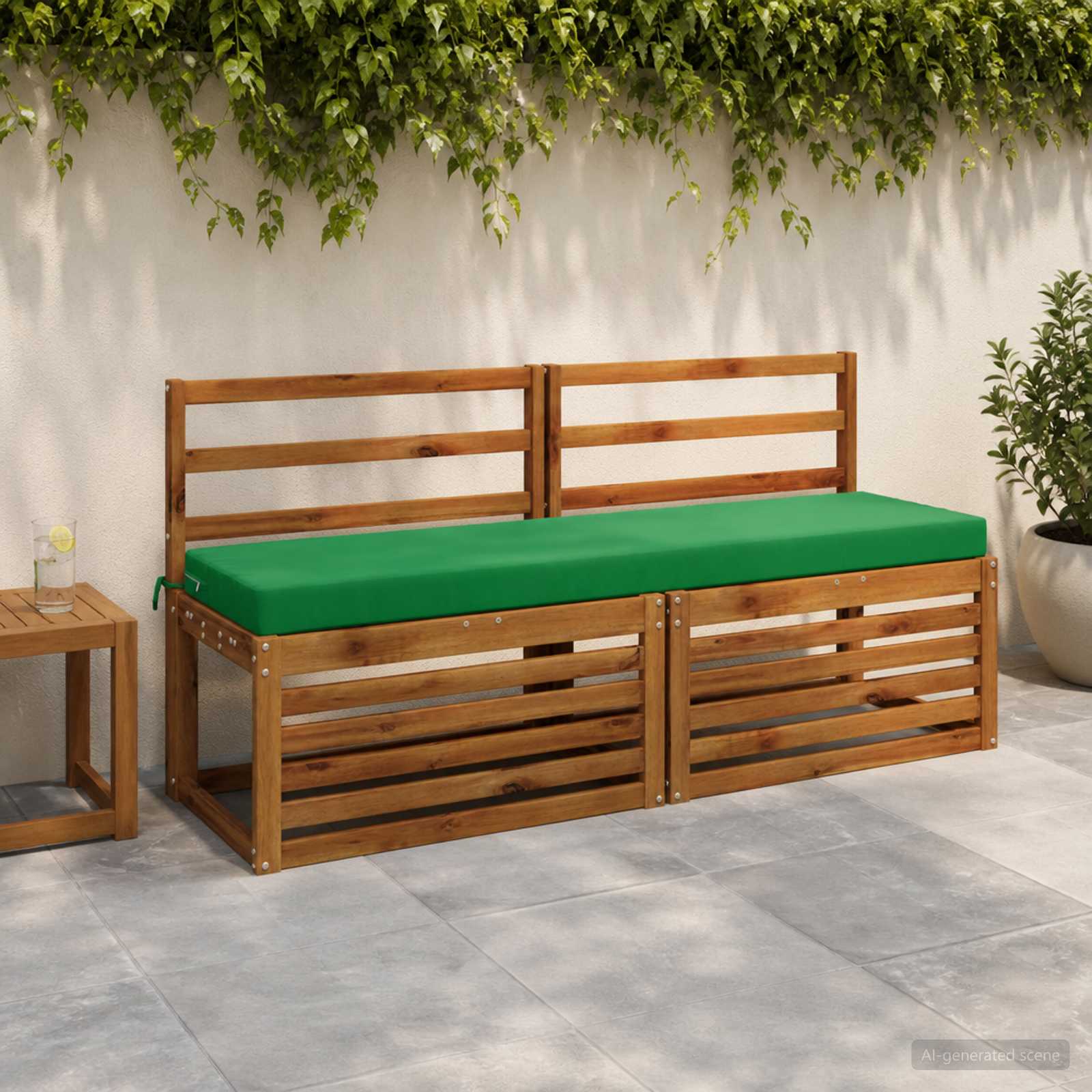 Bankkussen SOEST 100% Polyester Groen 150 x 40 x 8 cm image 1