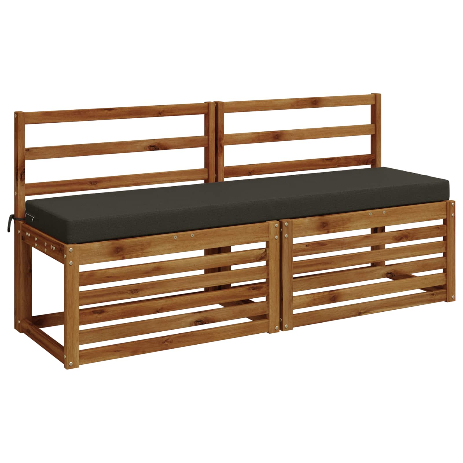 Bankkussen SOEST 100% Polyester Antraciet 150 x 40 x 8 cm image 2