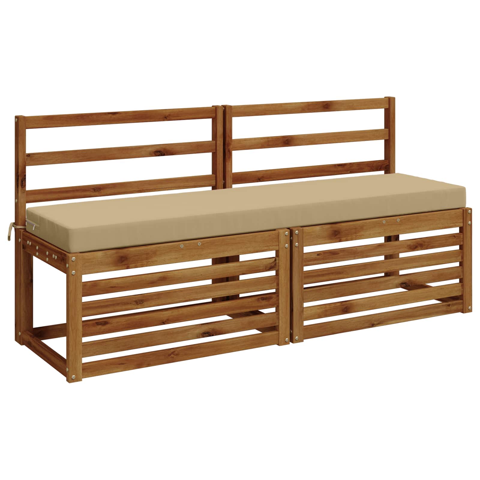 2-delige Bankkussens SOEST 2 st 100% Polyester Beige image 2