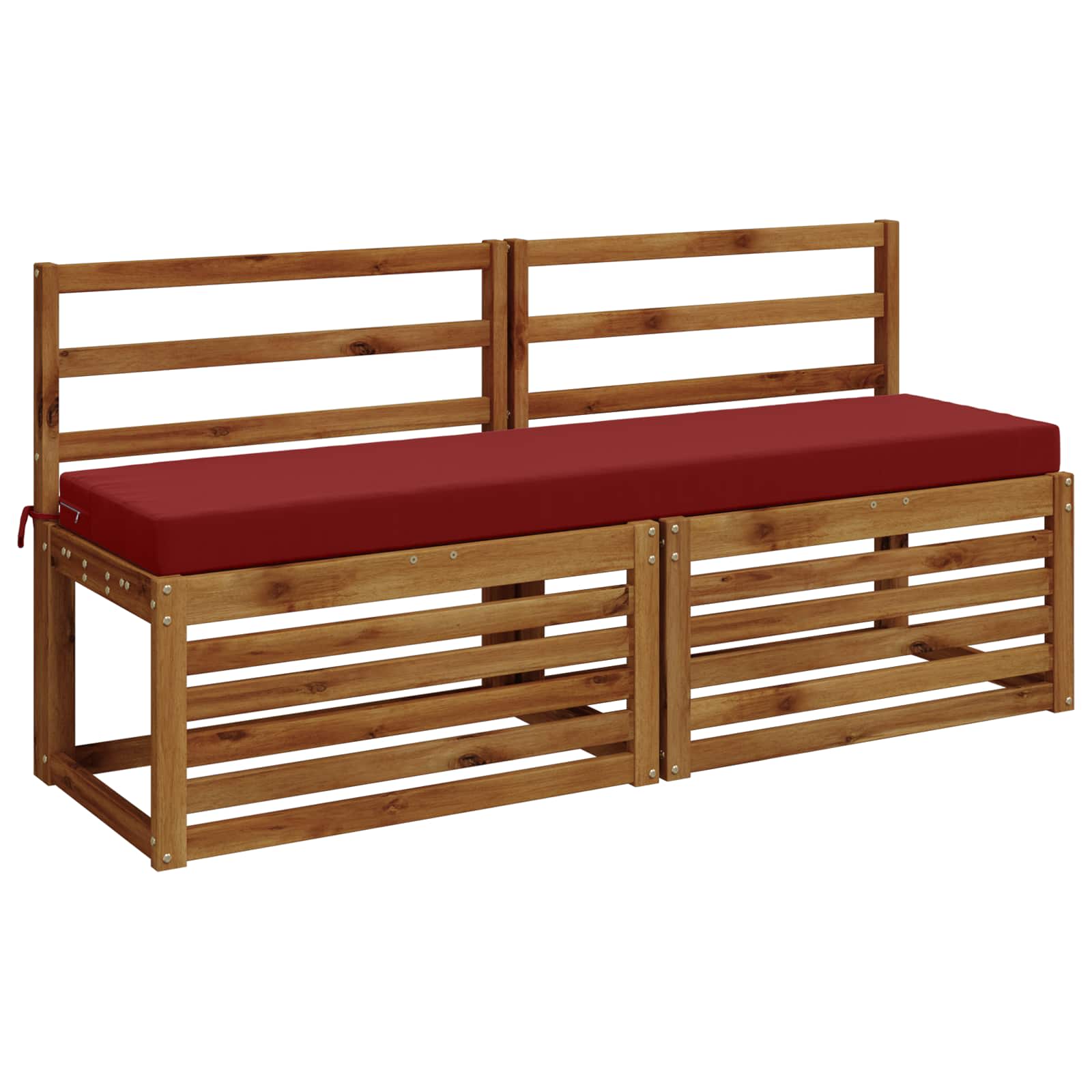 Bankkussen SOEST 100% Polyester Wijnrood 150 x 40 x 8 cm image 2