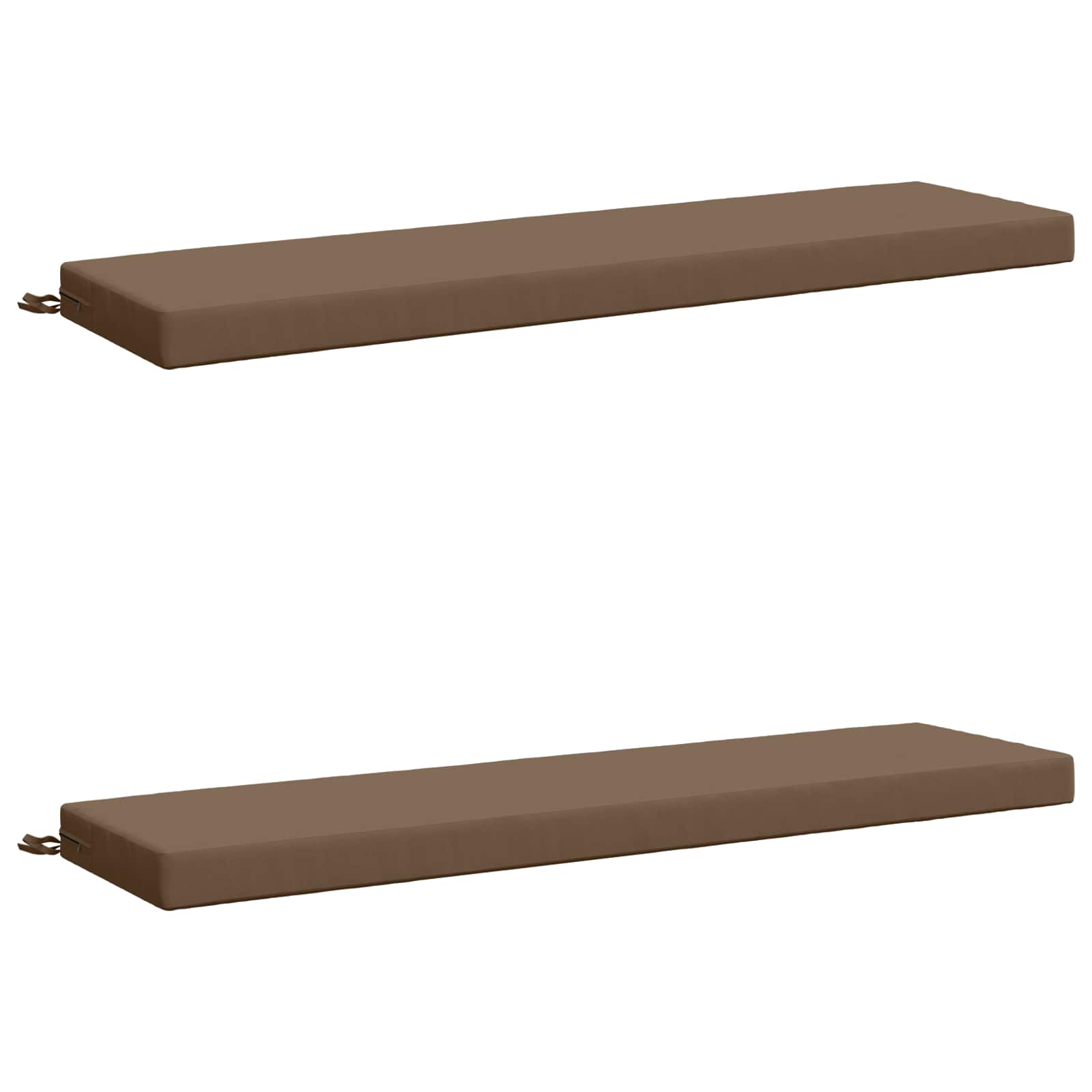 2-delige Bankkussens SOEST 2 st 100% Polyester Taupe image 1